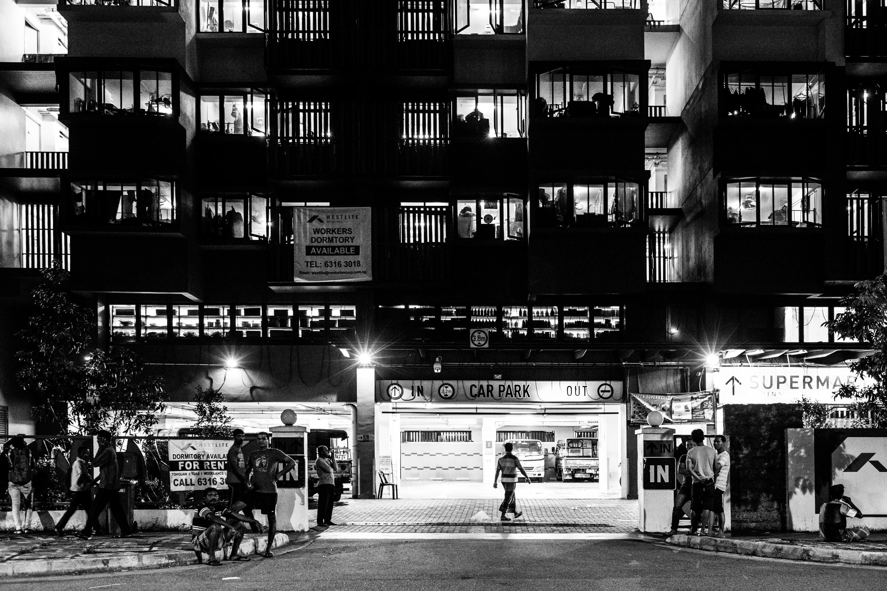 A workers dormitory in Jurong, Singapore where Mr. Haque and his friends live. The dormitories are provided by companies that hire construction workers. Image by Xyza Bacani. Singapore, 2016.