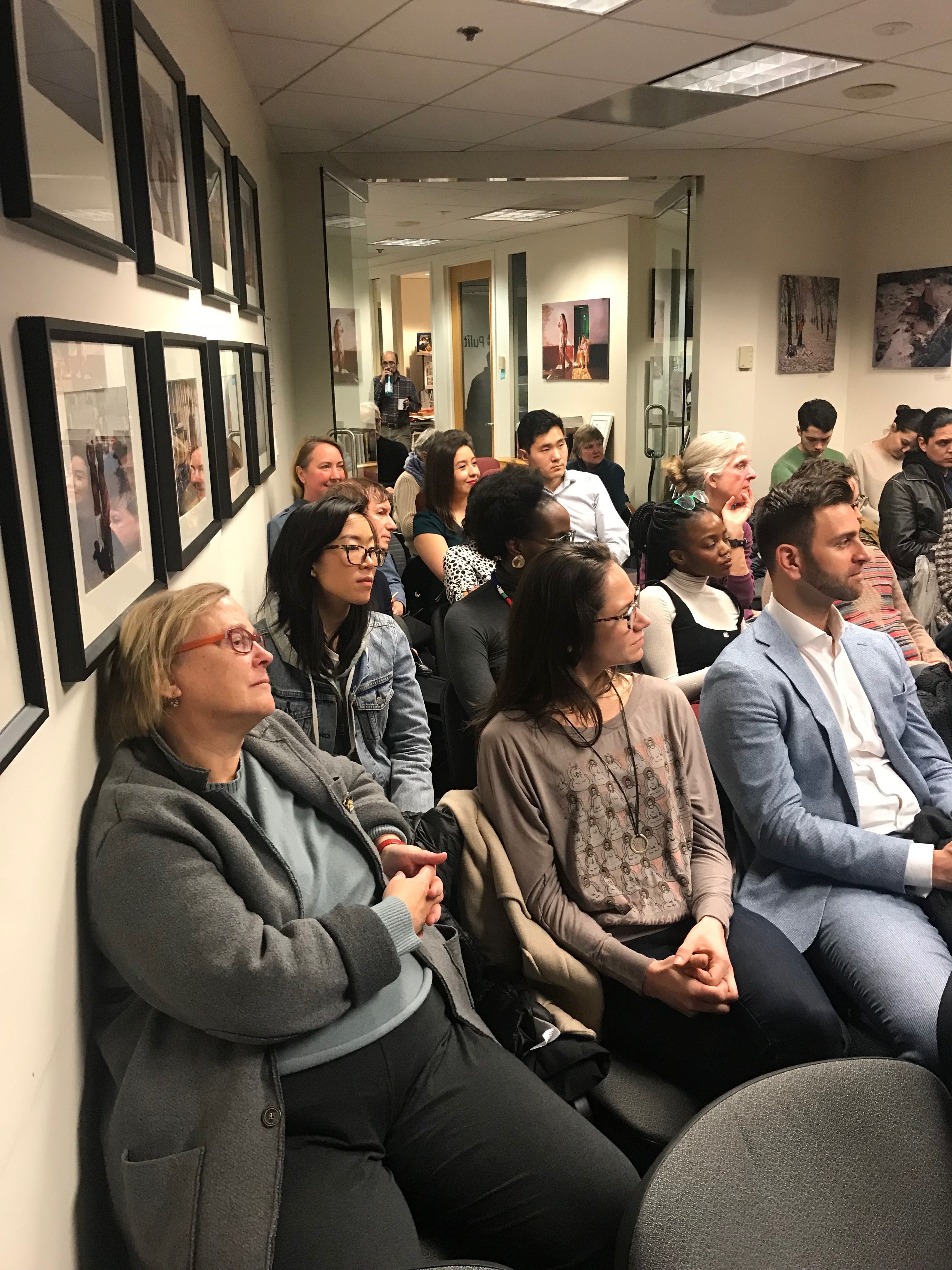 Audience engaged with the panel following the Pulitzer Center's screening of A Table for All. Image by Elana King-Nakaoka. United States, 2019.