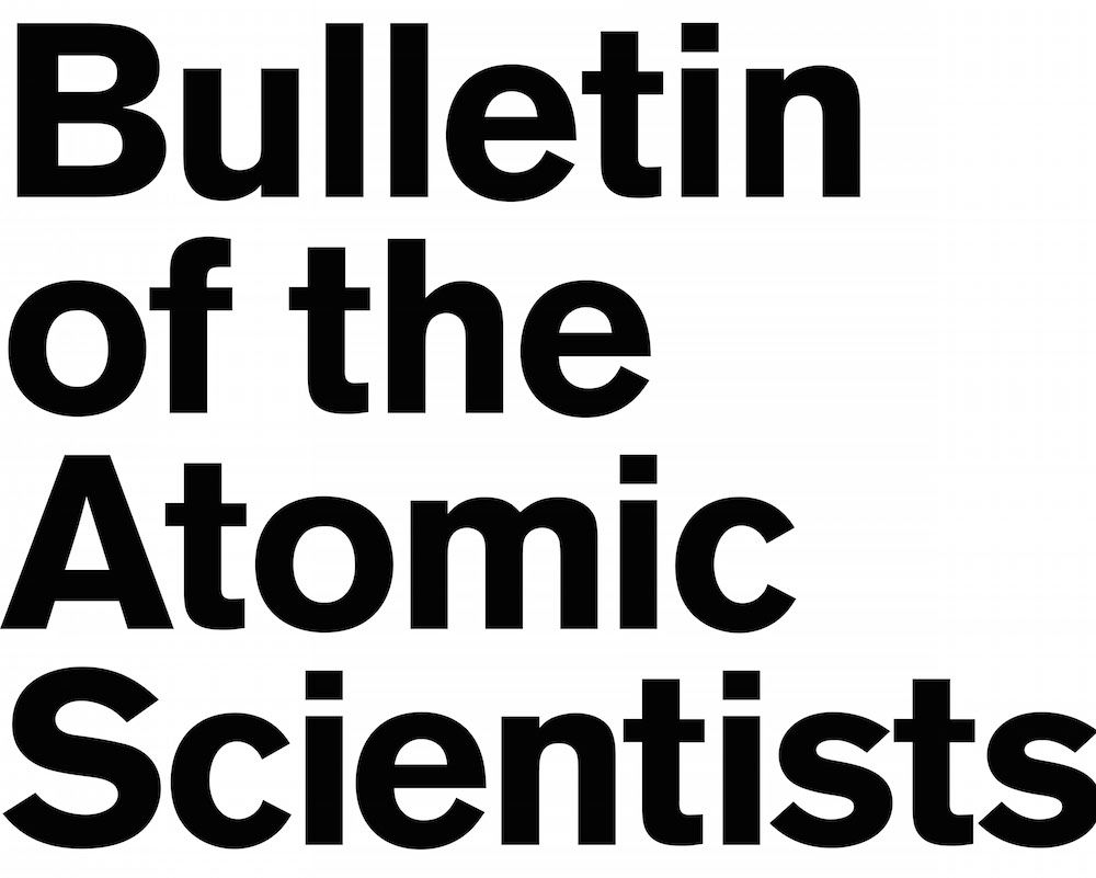 Logo for the Bulletin of the Atomic Scientists. 