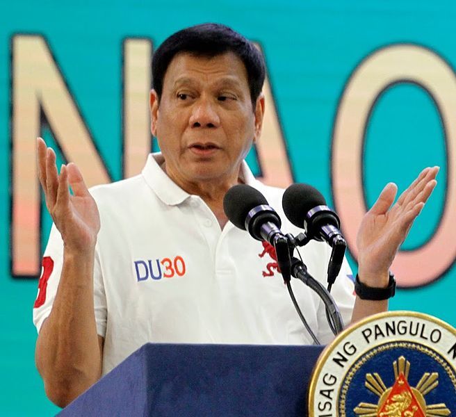 President Rodrigo Roa Duterte. Image courtesy of Wiki Commons. The Philippines, 2016.