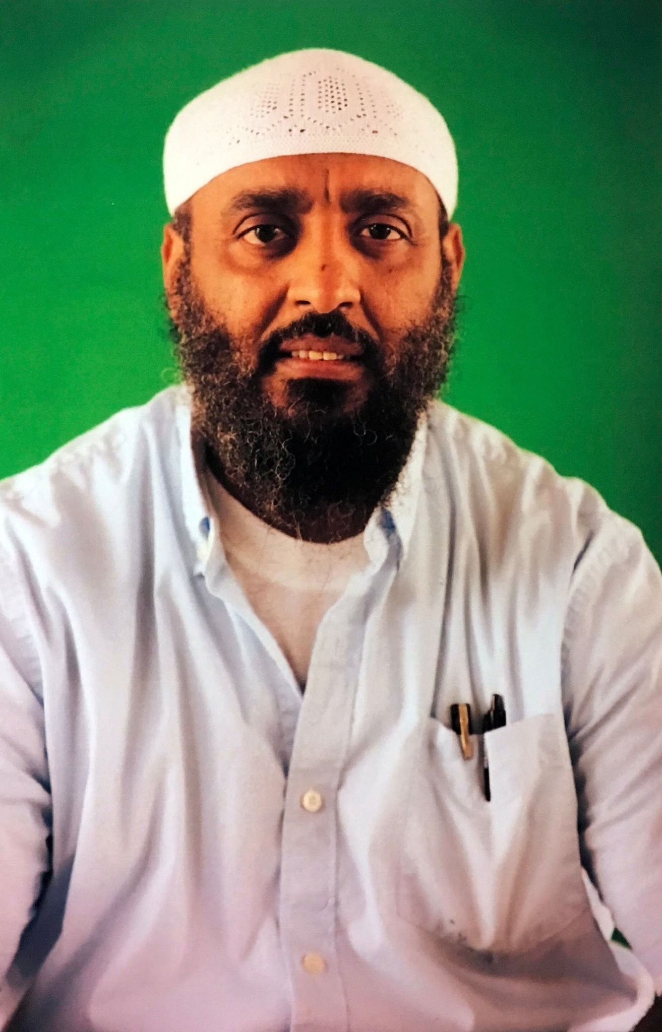 Ramzi bin al-Shibh, one of the men accused of plotting the Sept. 11 attacks, at Guantánamo Bay in 2019, in an image provided by his defense team. Image courtesy of The New York Times. United States, undated.