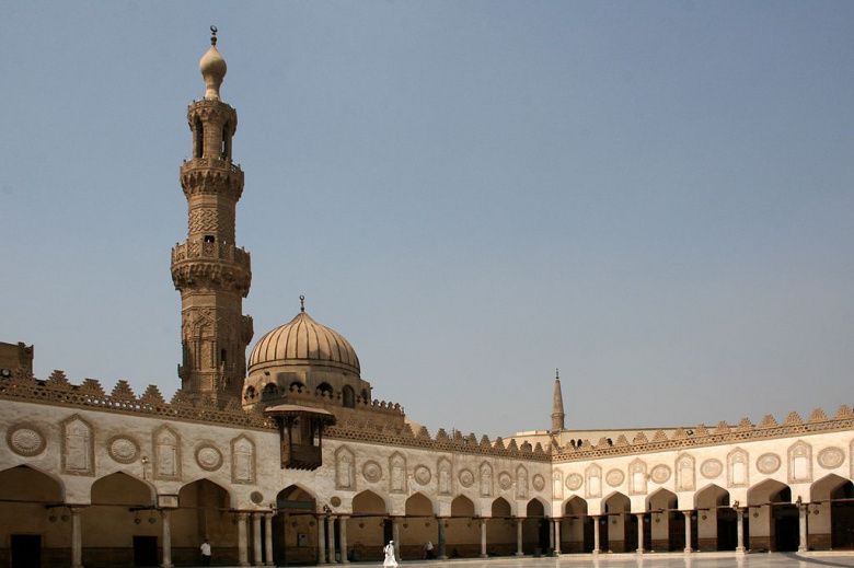 Al Azhar Mosque in Cairo, Egypt. Image courtesy of Wikimedia Commons/Creative Commons/Diego Delso. Egypt, 2011.