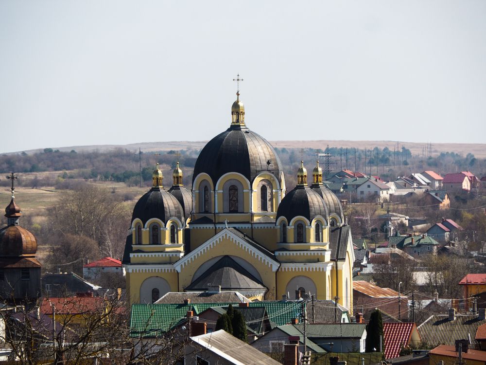 Church of St. George in Yavoriv, Lviv region of Ukraine. Image by Shutterstock. Ukraine, undated.
