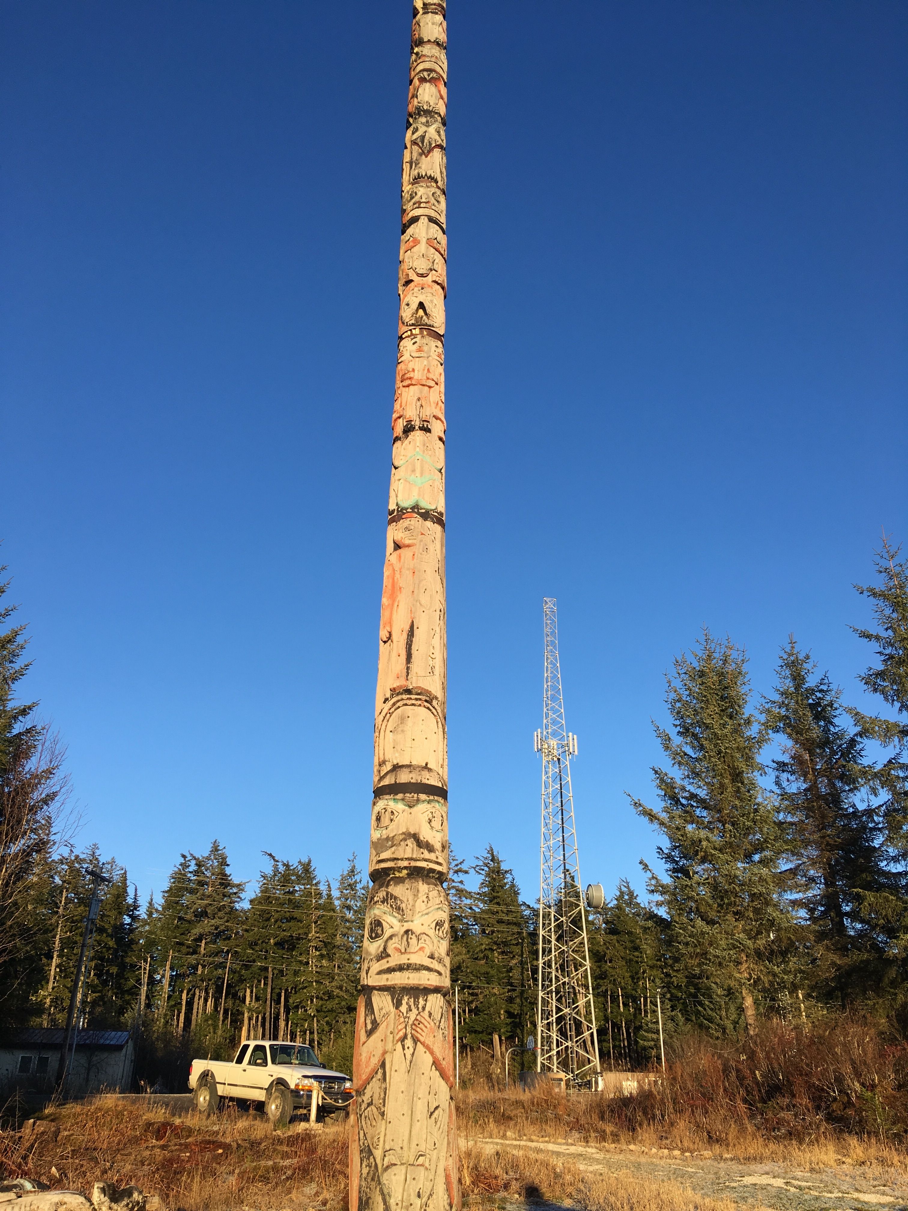 Kake has the tallest totem pole in the world. Image by Brooke Stephenson. United States, 2019.