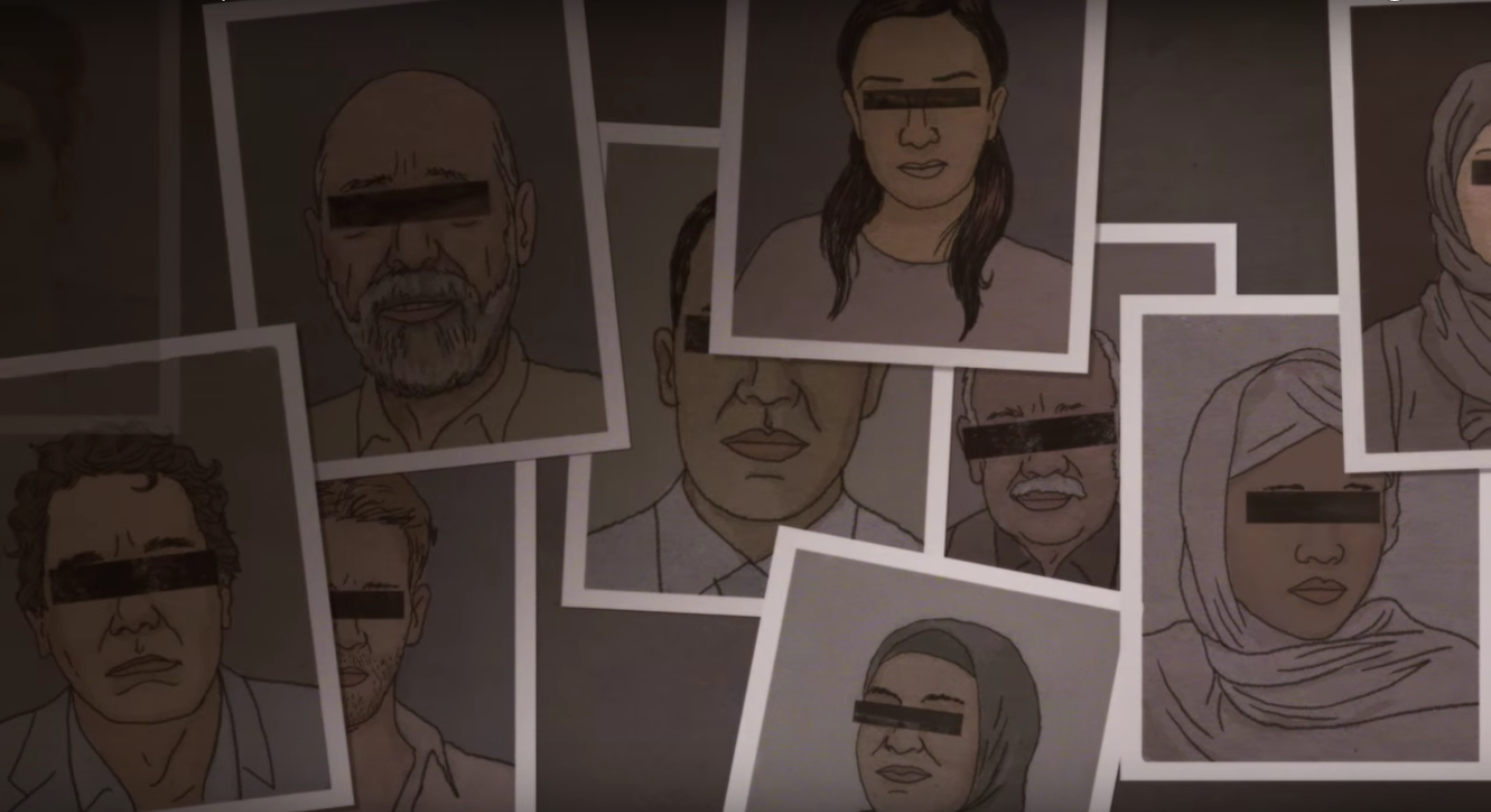 A still image from the Pulitzer Center supported animated short about the Panama Papers.  Image by Carrie Ching.  United States, 2016. 