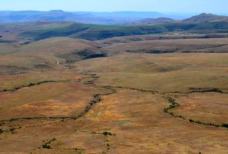A proposed Atha-Africa Ventures coal mine would mine underneath the Mabola Protected Environment. Image by Mark Olalde. South Africa, 2017.