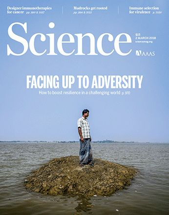 Tanmoy Bhaduri's photo was featured on the cover of Science Magazine's March 2018 issue.