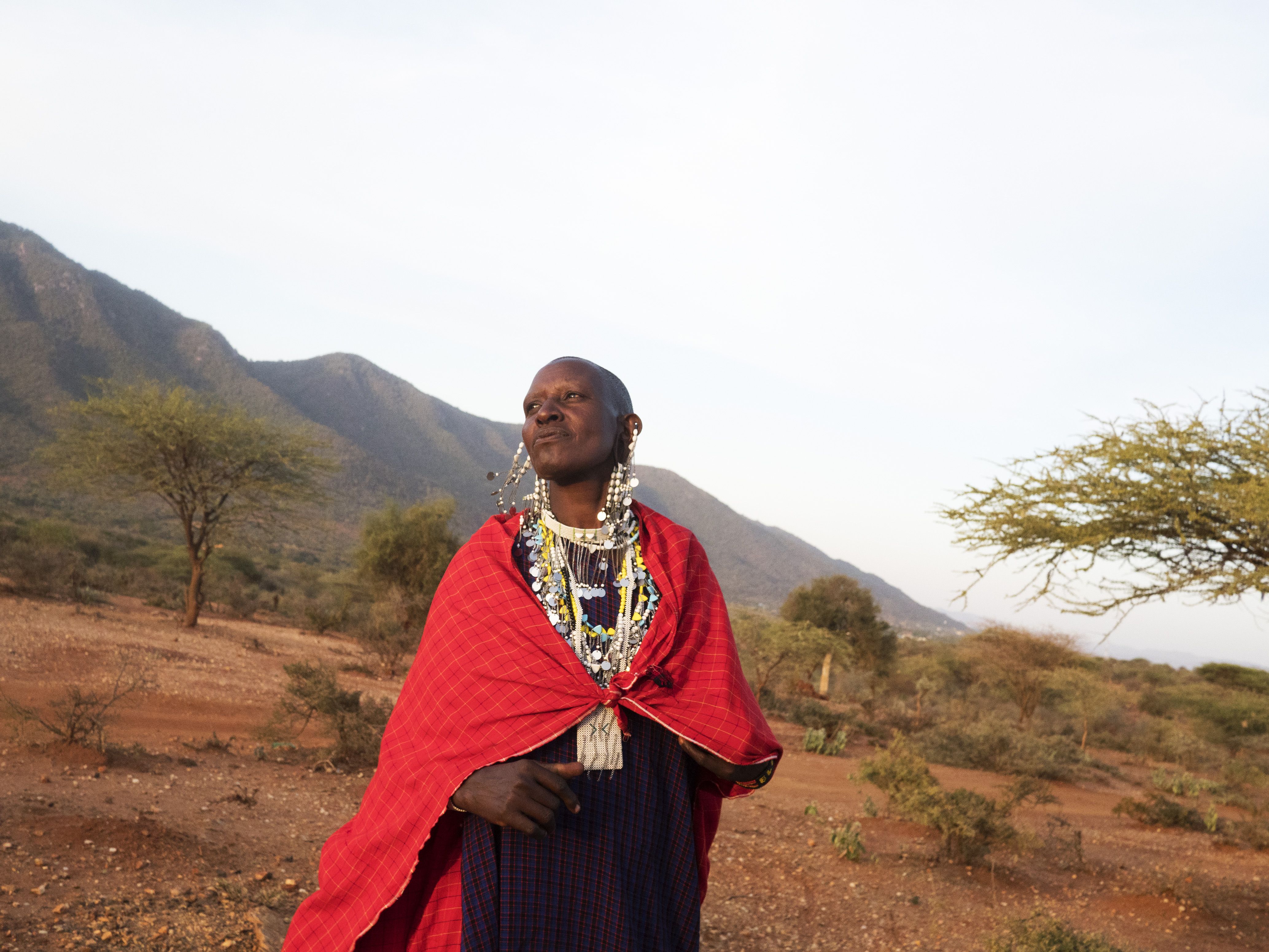 A Maasai woman photographed in Eworendeke village. Image by Thomas Dworzak/Magnum Photos. Tanzania, 2018.