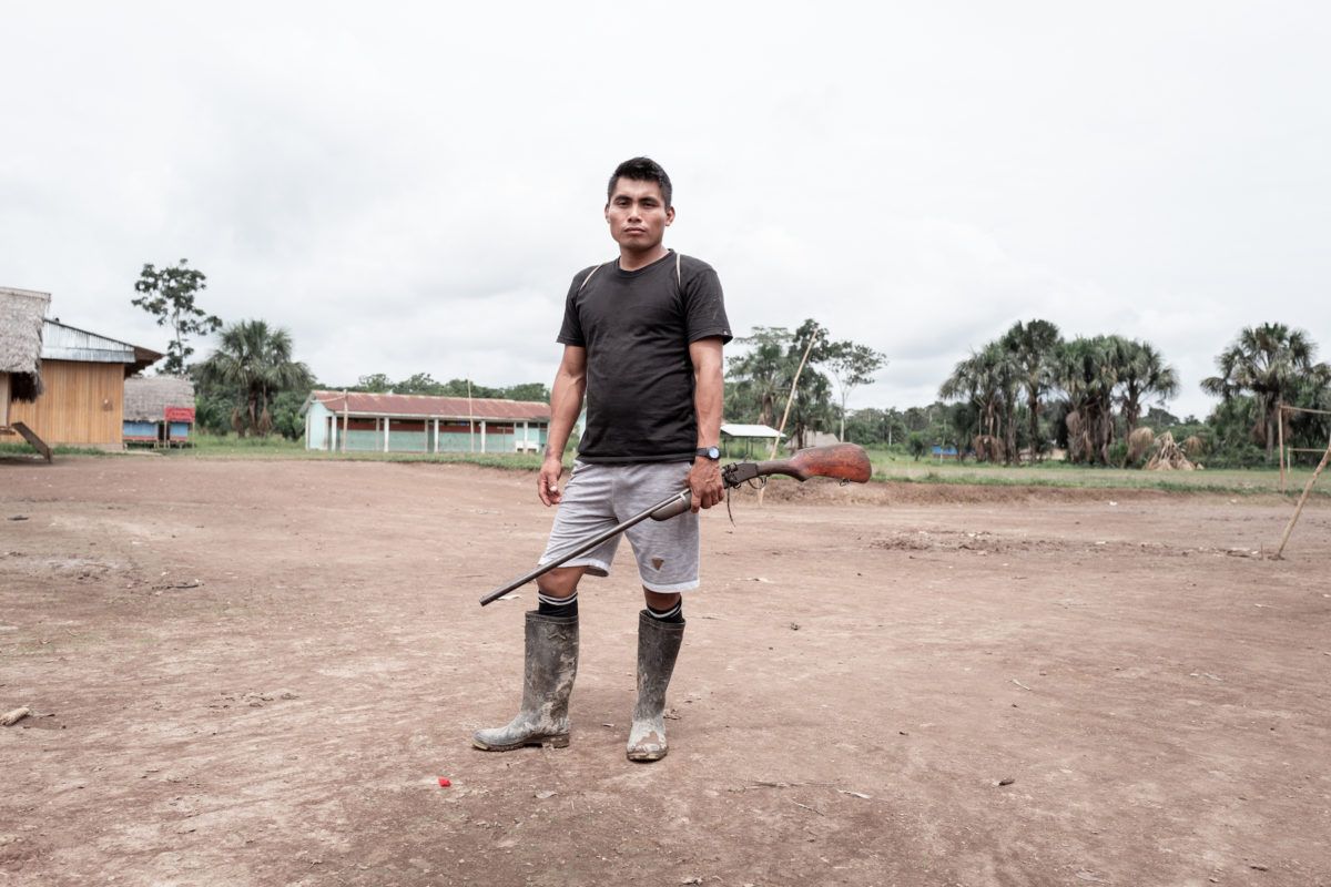 John Milton, farmer and hunter of the Wampi ethnic group. Image by Marcio Pimenta. Peru, 2019.