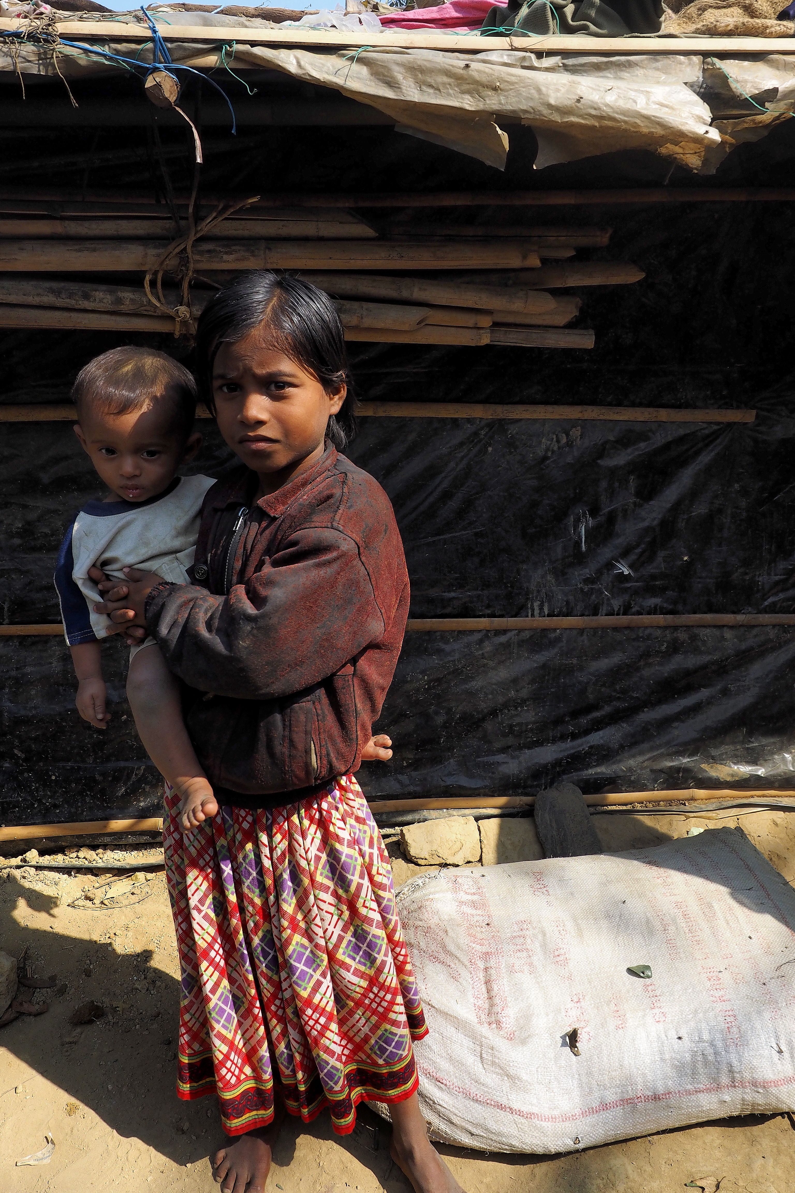 Rohingya girl in Kutapolong refugee camp. Image by Doug Bock Clark. Bangladesh, 2017. 