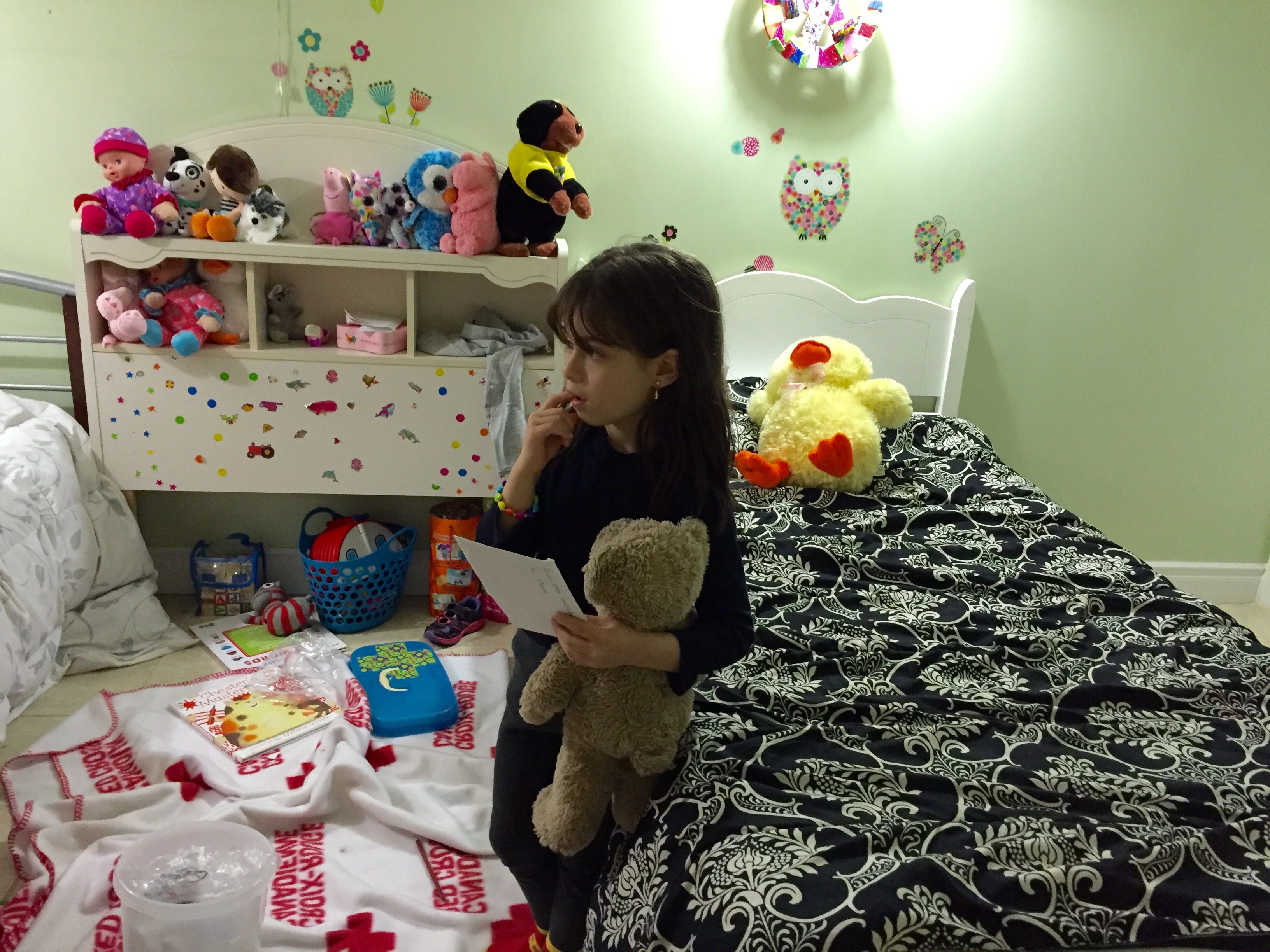 The girls' new room