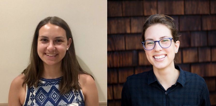 Winners of the Beyond War Campus Consortium Reporting Fellowship competition: Julia Canney and Sarah Hoenicke