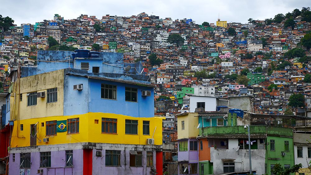 Rio's Rocinha favela. Image by J_UK / Shutterstock. Brazil, undated.