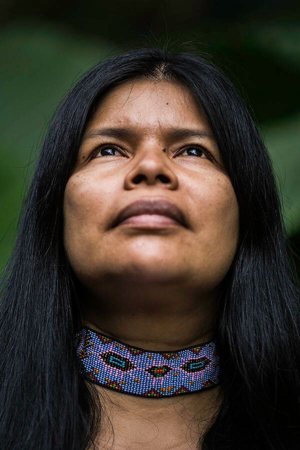 For almost 30 years, Patricia Gualinga has been a part of the Sarayaku resistance. Image by Jonathan Rosas. Ecuador, 2019.