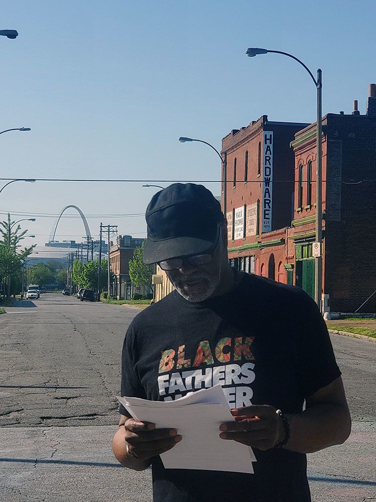 Sylvester Brown on 14th Street in Old North. Image courtesy of Sylvester Brown / The St. Louis American. United States, 2020.