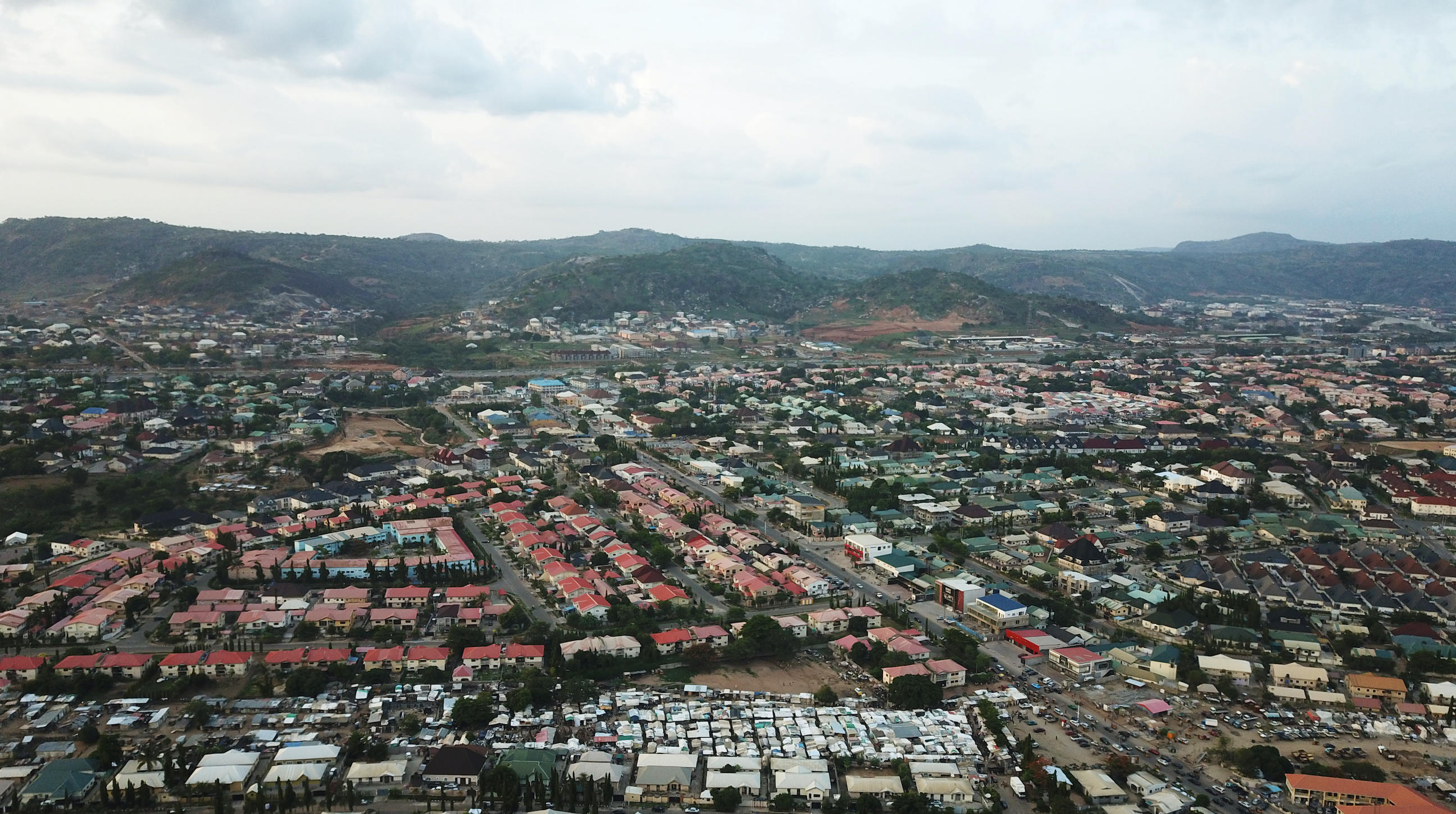Scenic aerial view of Abuja City Landscape. Image by Tayvay / Shutterstock. Nigeria, undated.