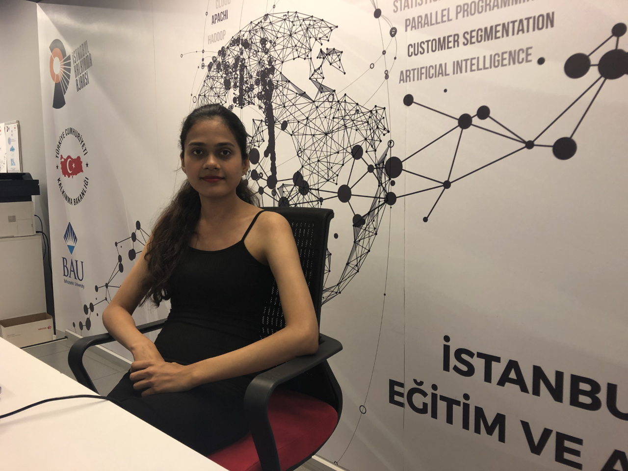 Nageen Asif, a third year computer engineering student at Bahcesehir University. Image by Shirin Alhroob. Turkey, 2019.