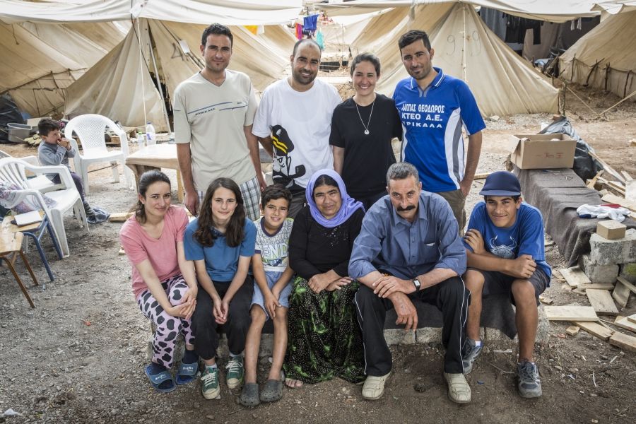 The Noah family are Yazidis from Dohuk, Iraq, now living at Ritsona Camp north of Athens.