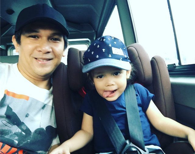 Mark Escueta spent P17,000 for a brand-new car seat for son Pele, money he considers well spent. The car seat kept the boy safe during a car crash that left Pele's mom, actress and TV host Jolina Magdangal, with slight injuries. Image courtesy of Mark Escueta. Philippines, 2017.