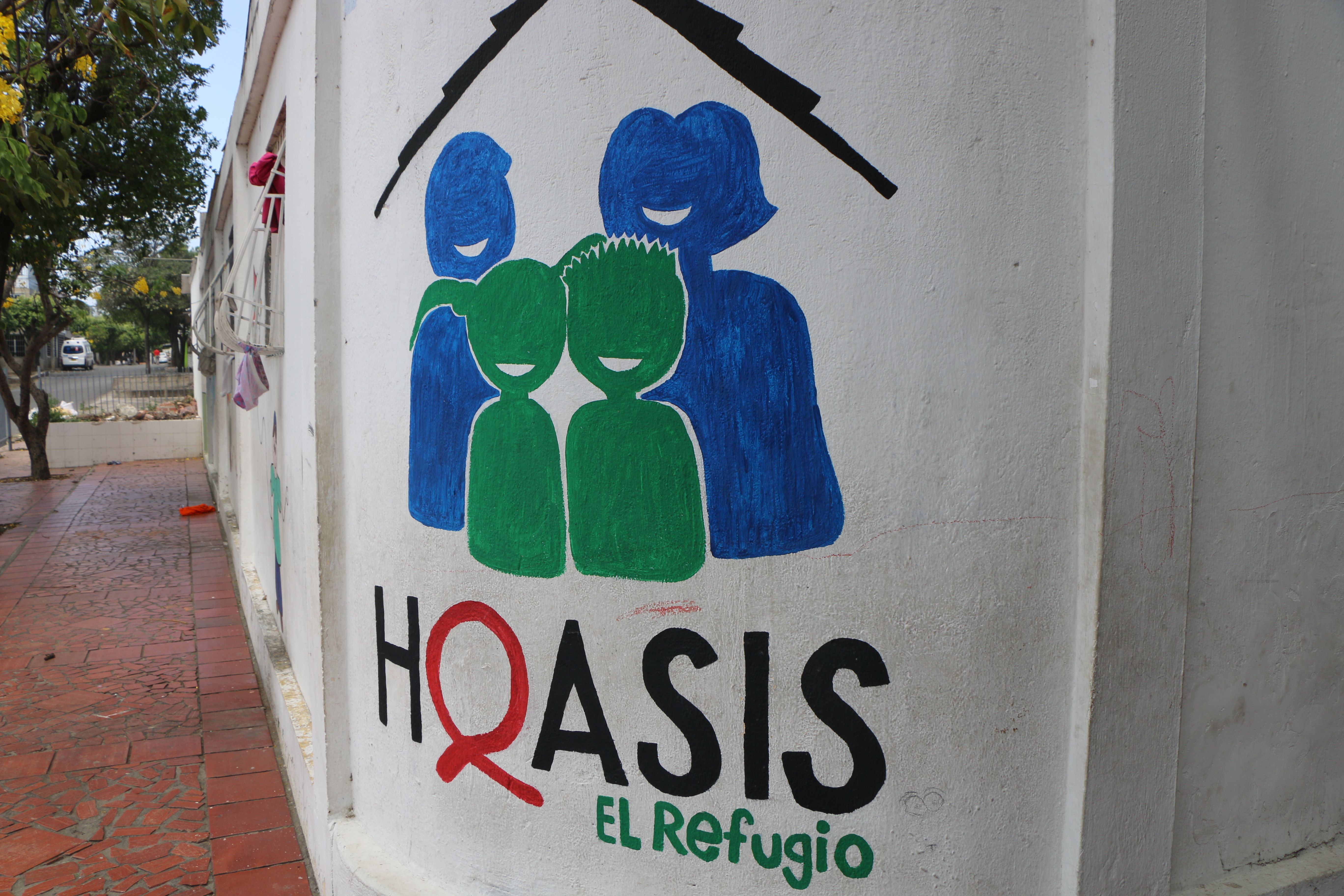 Mural outside of Fundación Hoasis in Cúcuta, Colombia. Image by Patrick Ammerman. Colombia, 2019.
