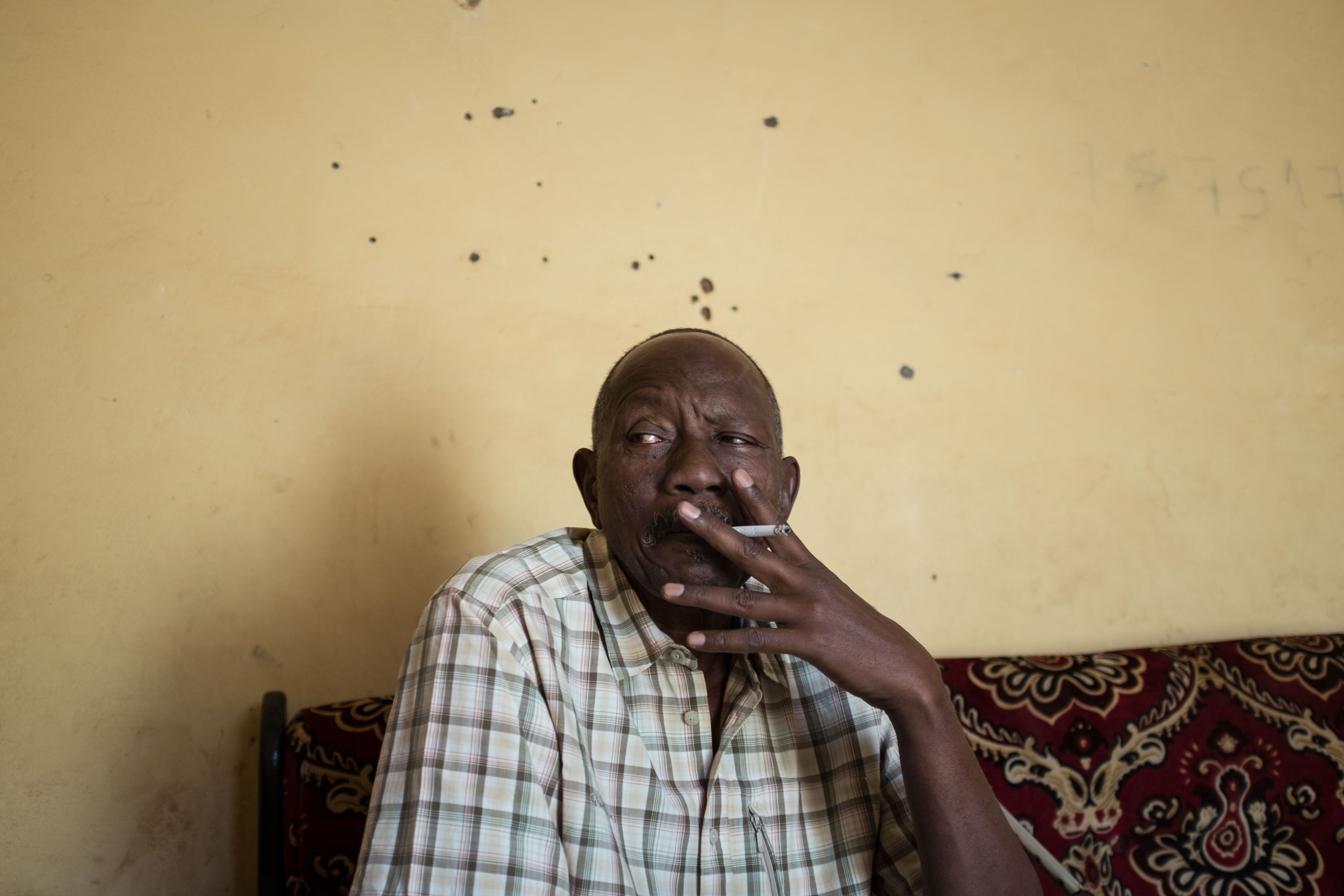 Ibrahim Alawad, of the FPRC armed group. Image by Dennis & Patrick Weinert. Central African Republic, 2018.