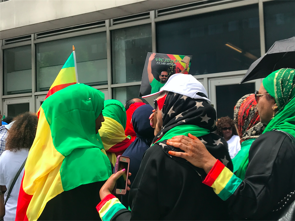 Women wait on line to see Prime Minister Abiy Ahmed on July 28. Image by Jazmin Goodwin. United States, 2018. 