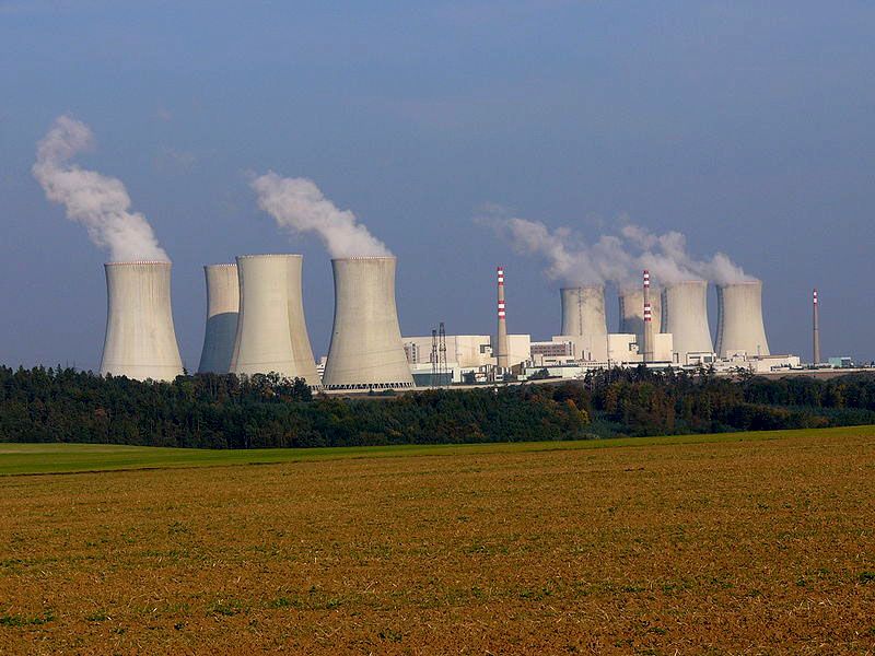 The Dukovany Nuclear Power Station. Image courtesy of Wikimedia Media Commons. Czech Republic, 2017. 
