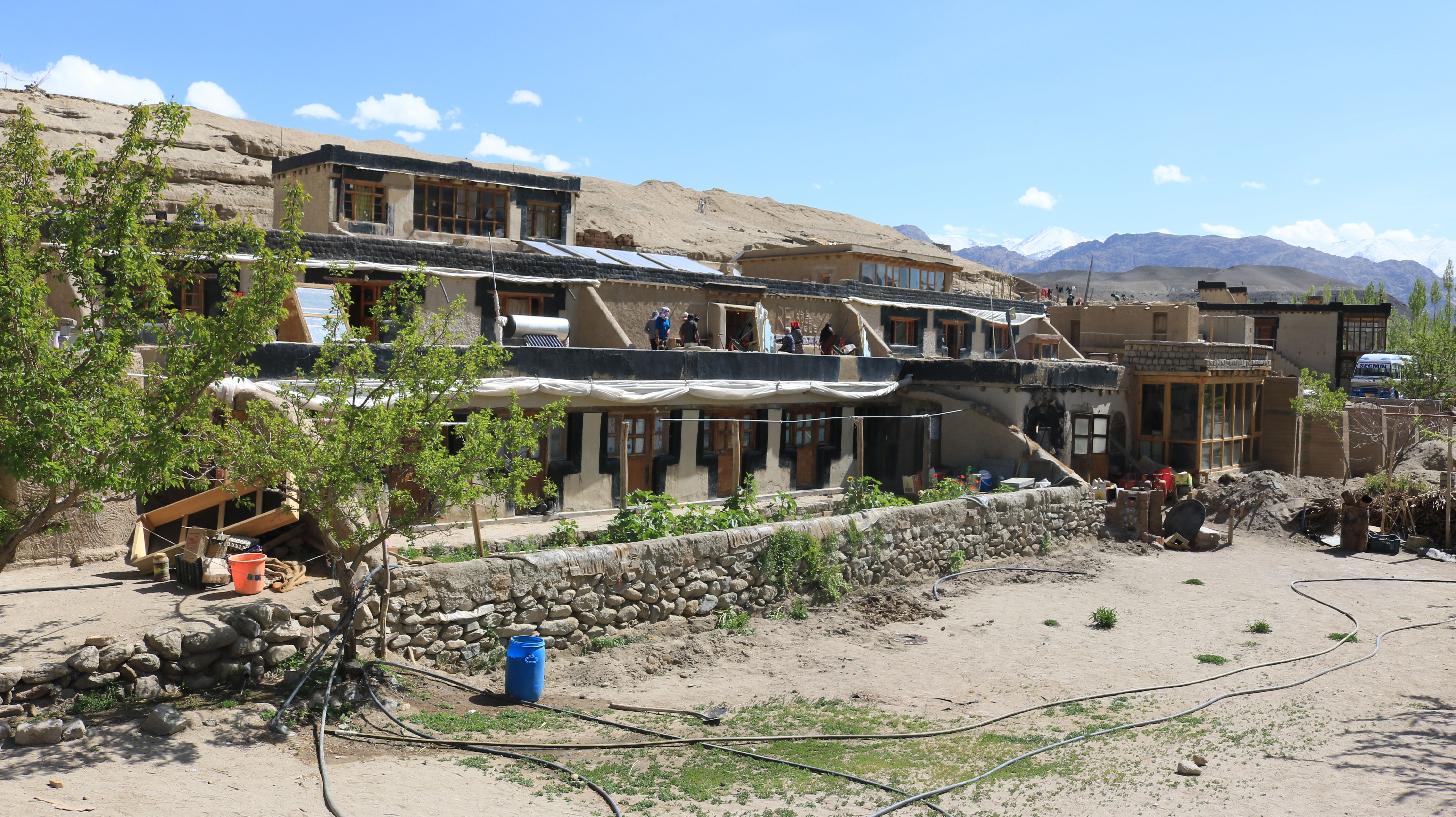 SECMOL campus has grown in Phey, an eco-village in Leh district, powered by solar technology. Image by Palak Barmaiya. India, 2017