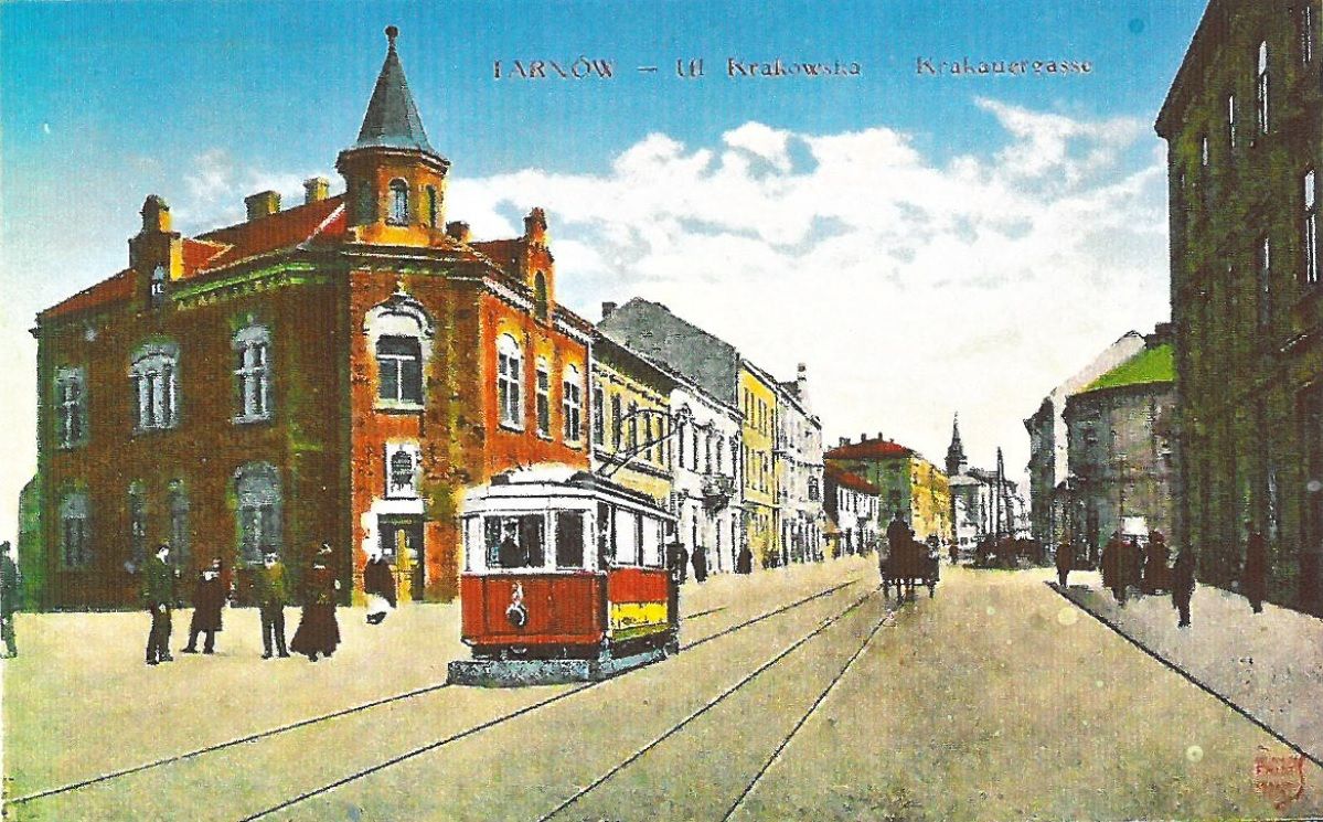 A postcard from Tarnów, Poland, a city with a significant Jewish population before World War II, dated during World War I. Image courtesy of Shula Lavyel.
