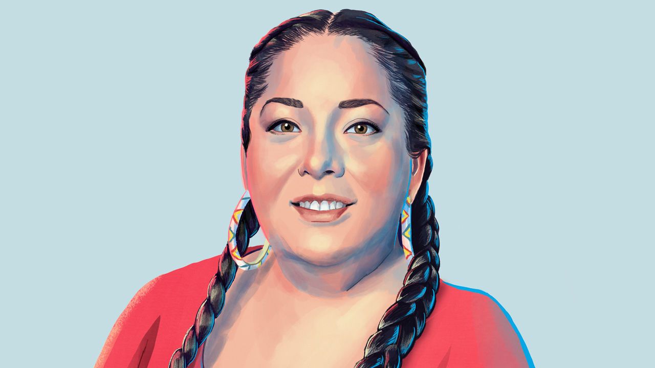 “If you eliminate us in the data, we no longer exist,” says Abigail Echo-Hawk, a citizen of the Pawnee Nation of Oklahoma and director of the Urban Indian Health Institute. Image by Katty Huertas. United States, 2020.