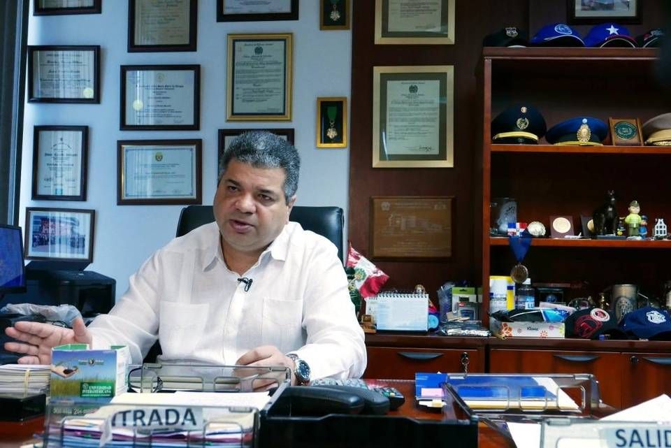 Javier Carrillo, director general of Panama’s National Migration Service, at his office in Panama City, Panama. Still image from video by Jose Antonio Iglesias. 