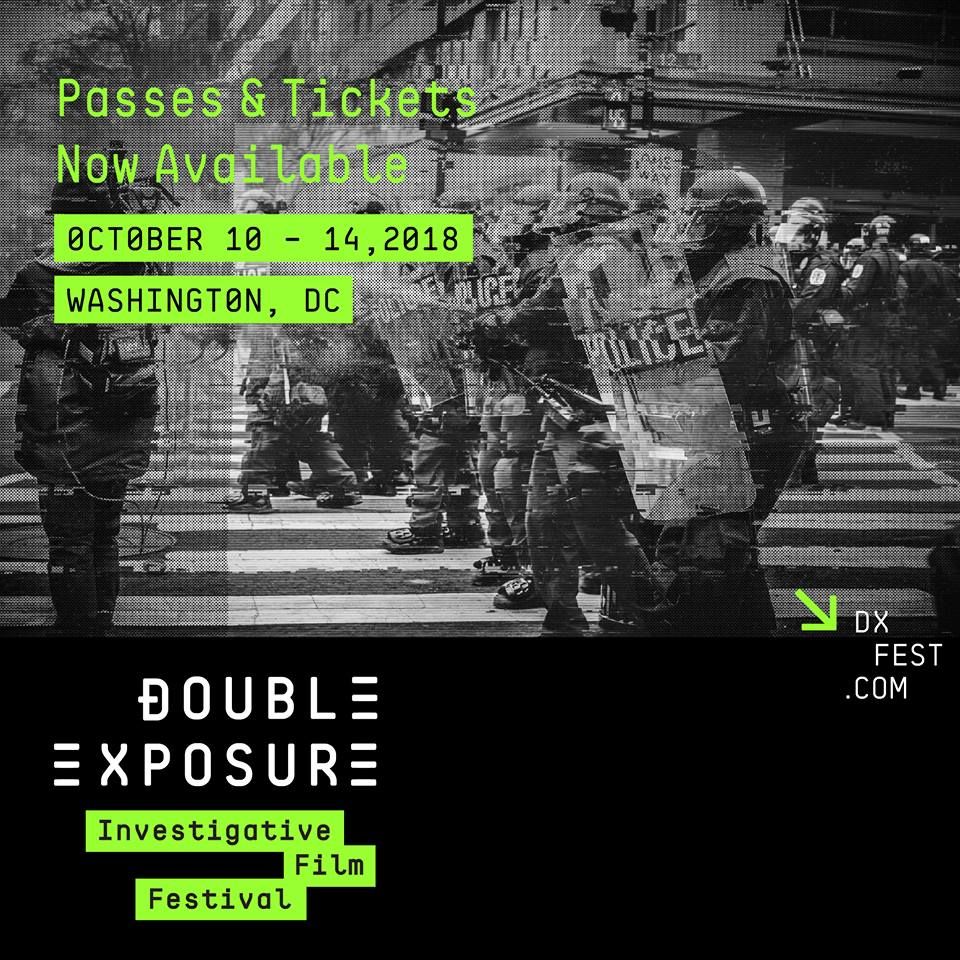 The Double Exposure Investigative Film Festival and Symposium, now in its fourth year, features screenings, workshops, and conversations on the latest investigative films. Image courtesy of the Double Exposure Investigative Film Festival. United States, 2018.