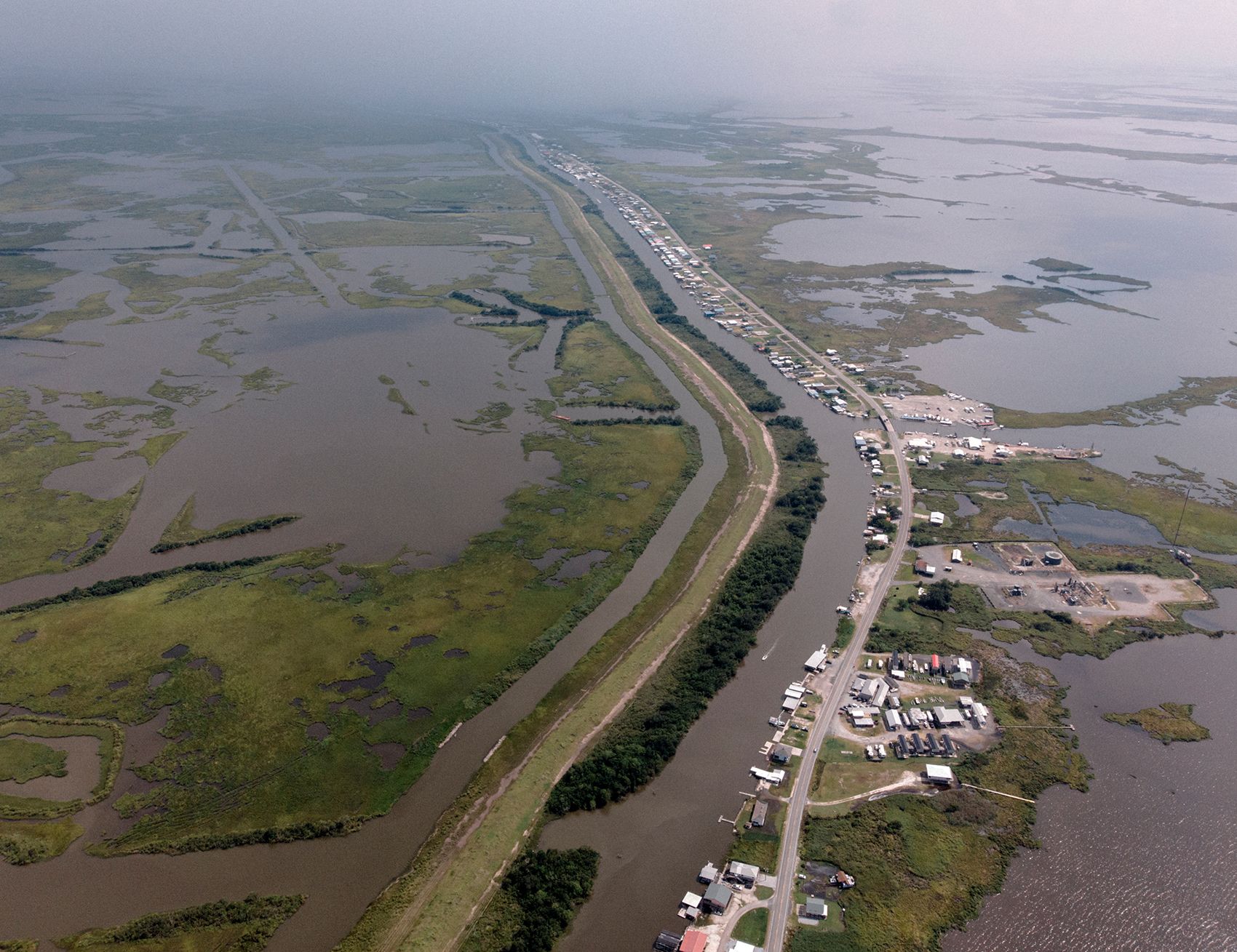 Aerial view of the Mississippi River Delta in the Gulf Coast. Image by Spike Johnson. United States, 2019. 