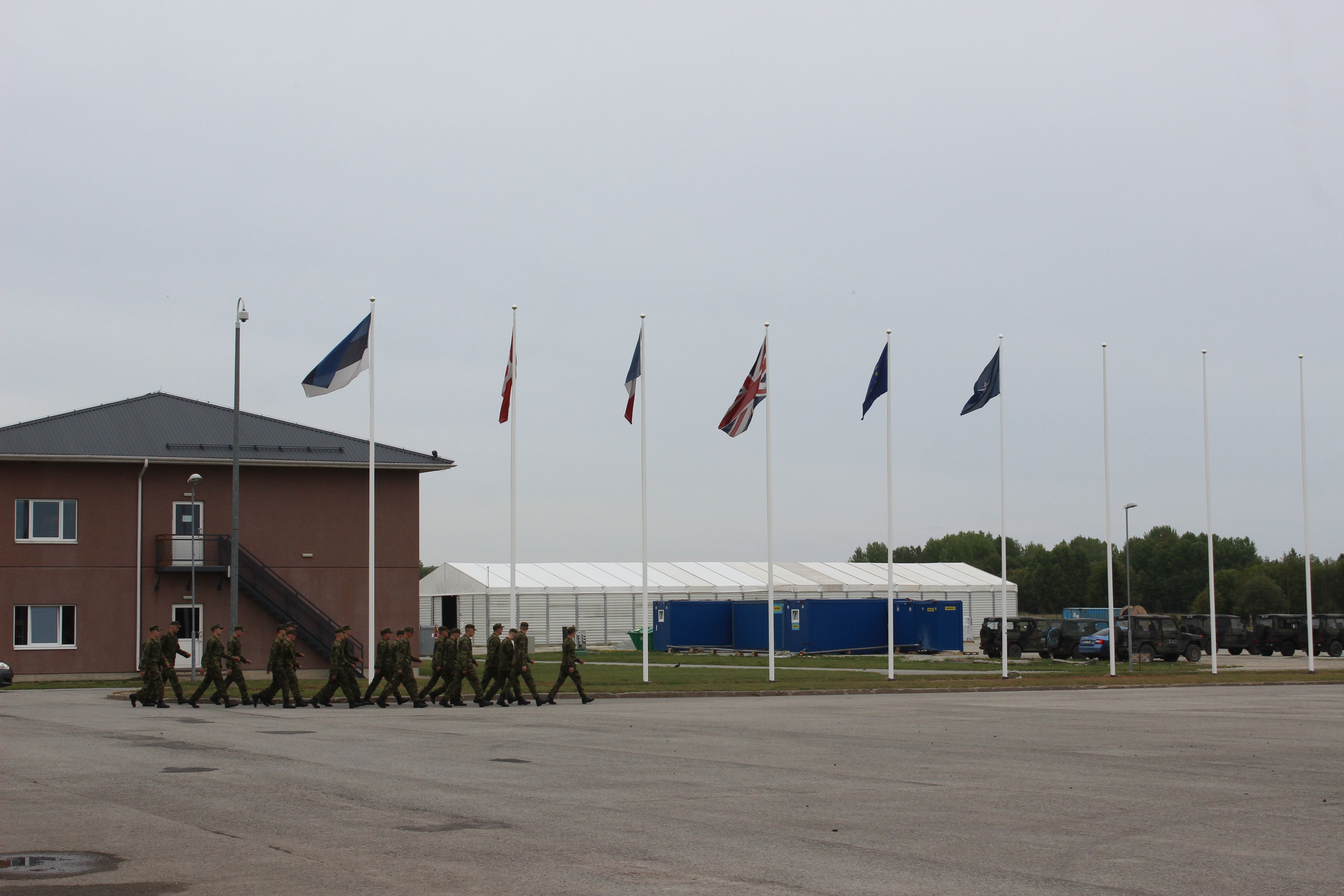 Tapa army base where NATO's Enhanced Forward Presence Troops are based in Estonia. Image by Hani Zaitoun. Estonia, 2019.