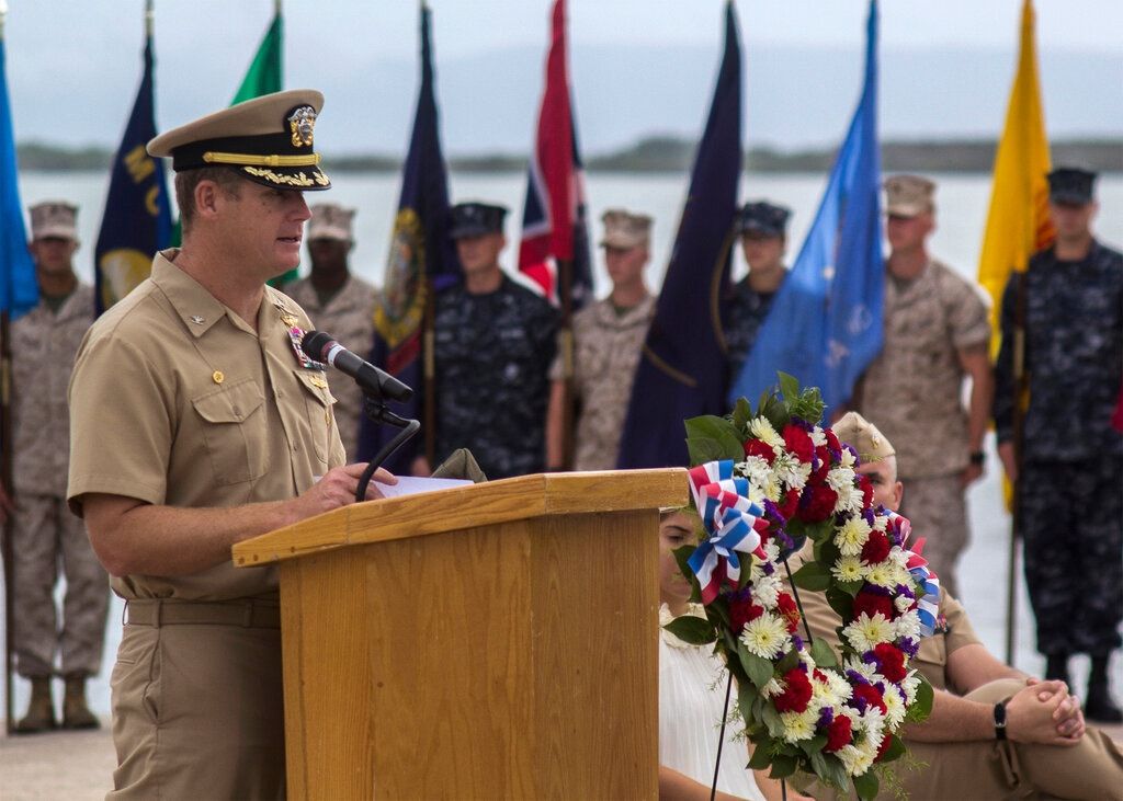 Capt. John R. Nettleton in 2014. “Command is an honor and a responsibility,” he said at his sentencing hearing Thursday. “I failed, and I know that I am accountable for my actions.” Image courtesy of the U.S. Navy. United States, 2014.