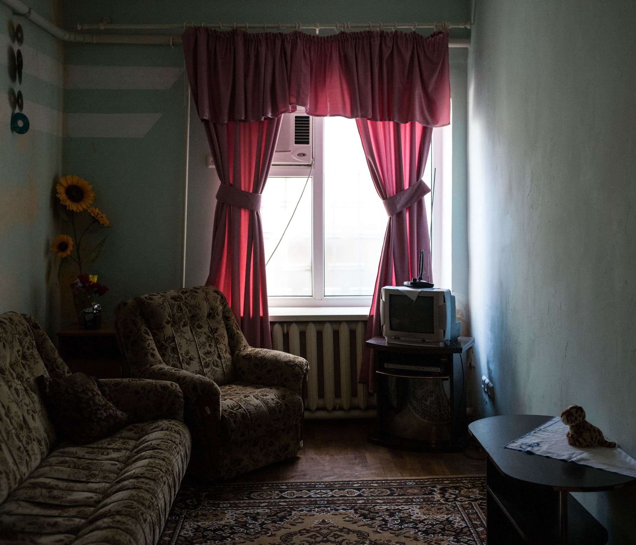 A room for conjugal visits at the women’s prison in Odessa. Image by Misha Friedman. Ukraine, undated.