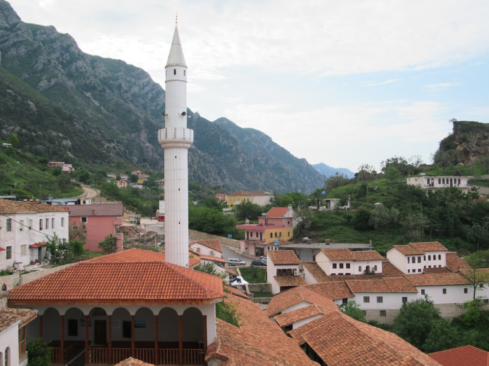 The Murad Bey Mosque in Krujë, Albania. Image by David Stanley / Creative Commons. Albania, undated.