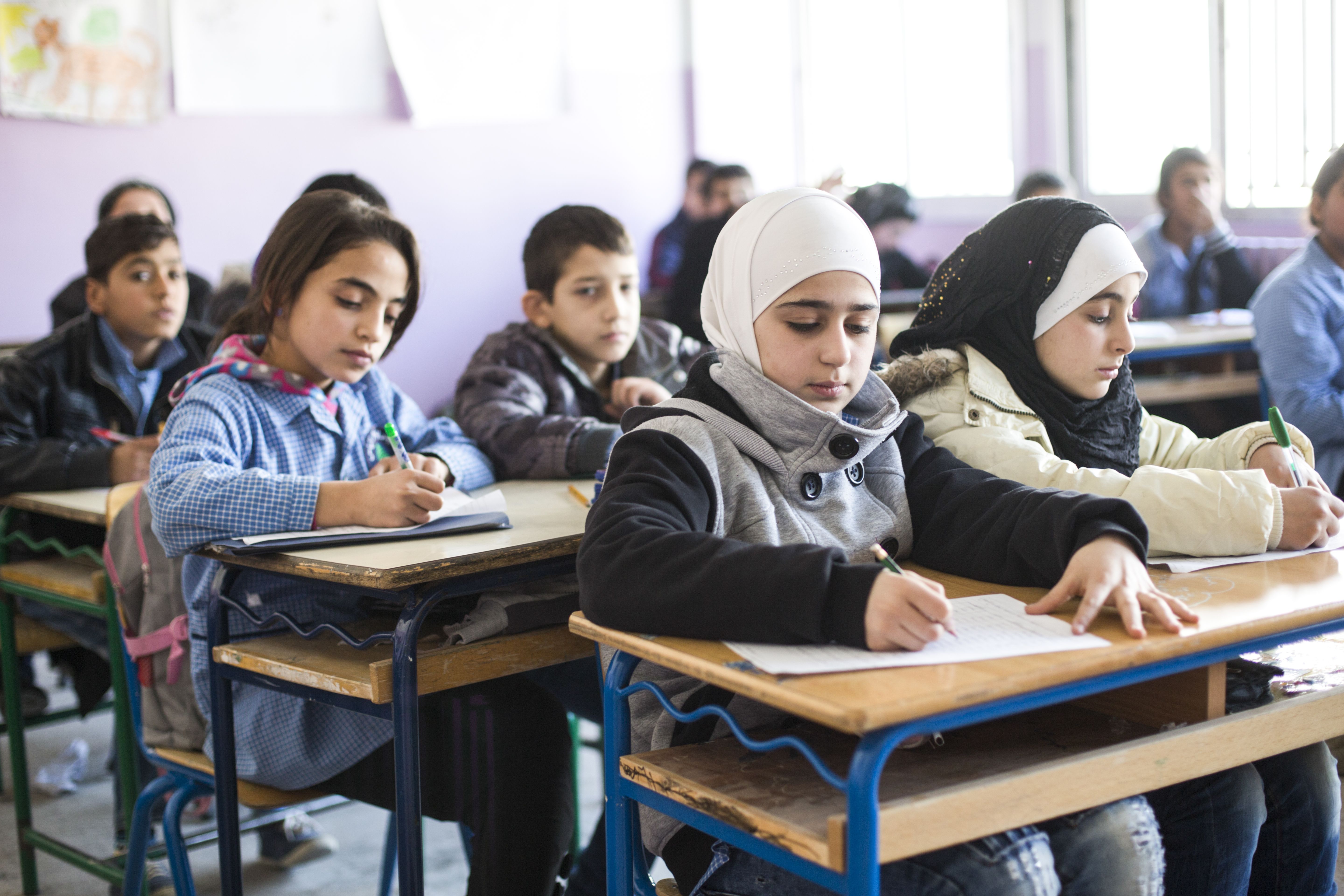 Many Syrian girls have been forced to stop their education because of conflict within the country.. Image courtesy DFID / CC BY 2.0. Lebanon, 2016.