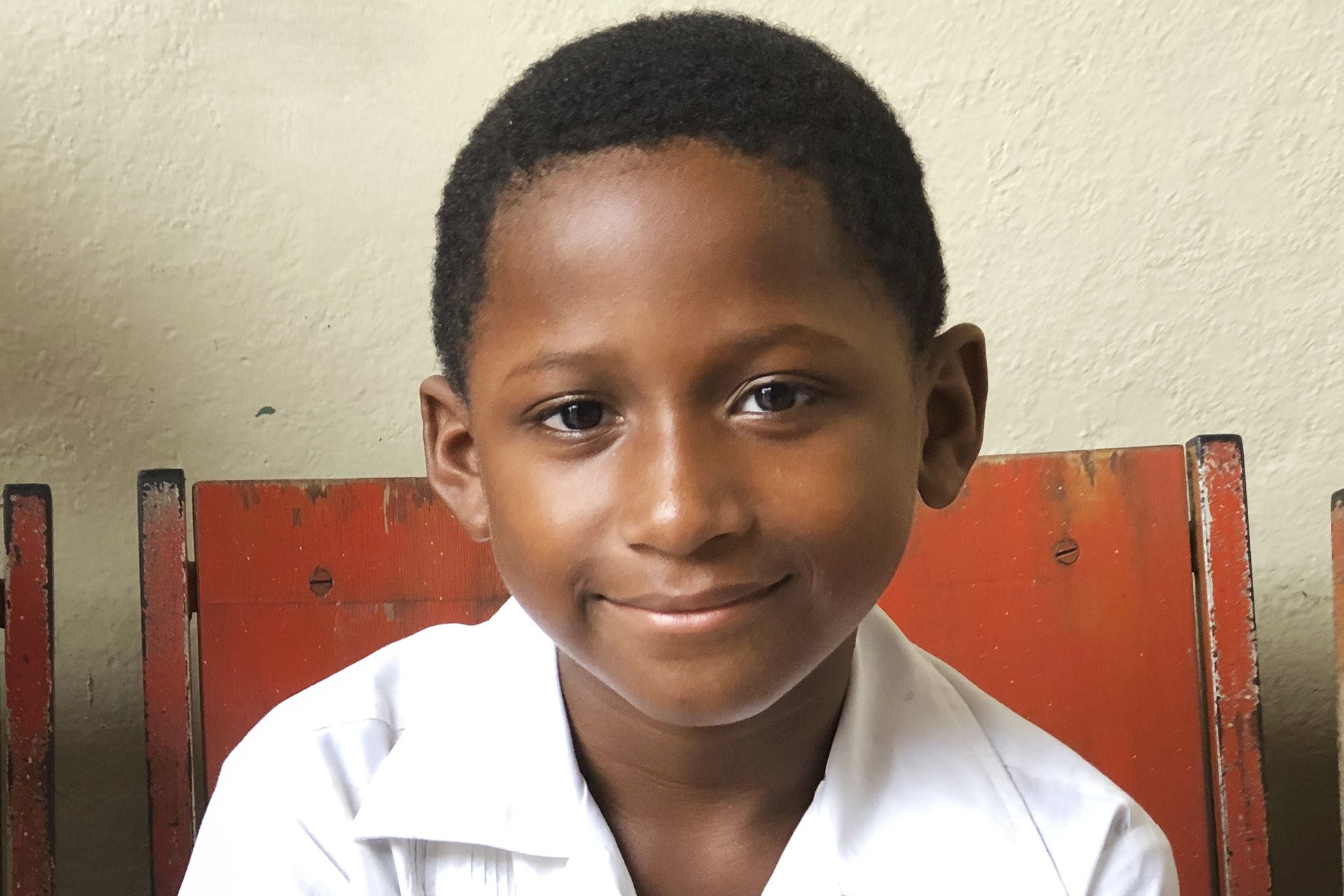 Laer Spencer, 7, lives in La Lima. Image by Jaime Joyce. Honduras, 2019.