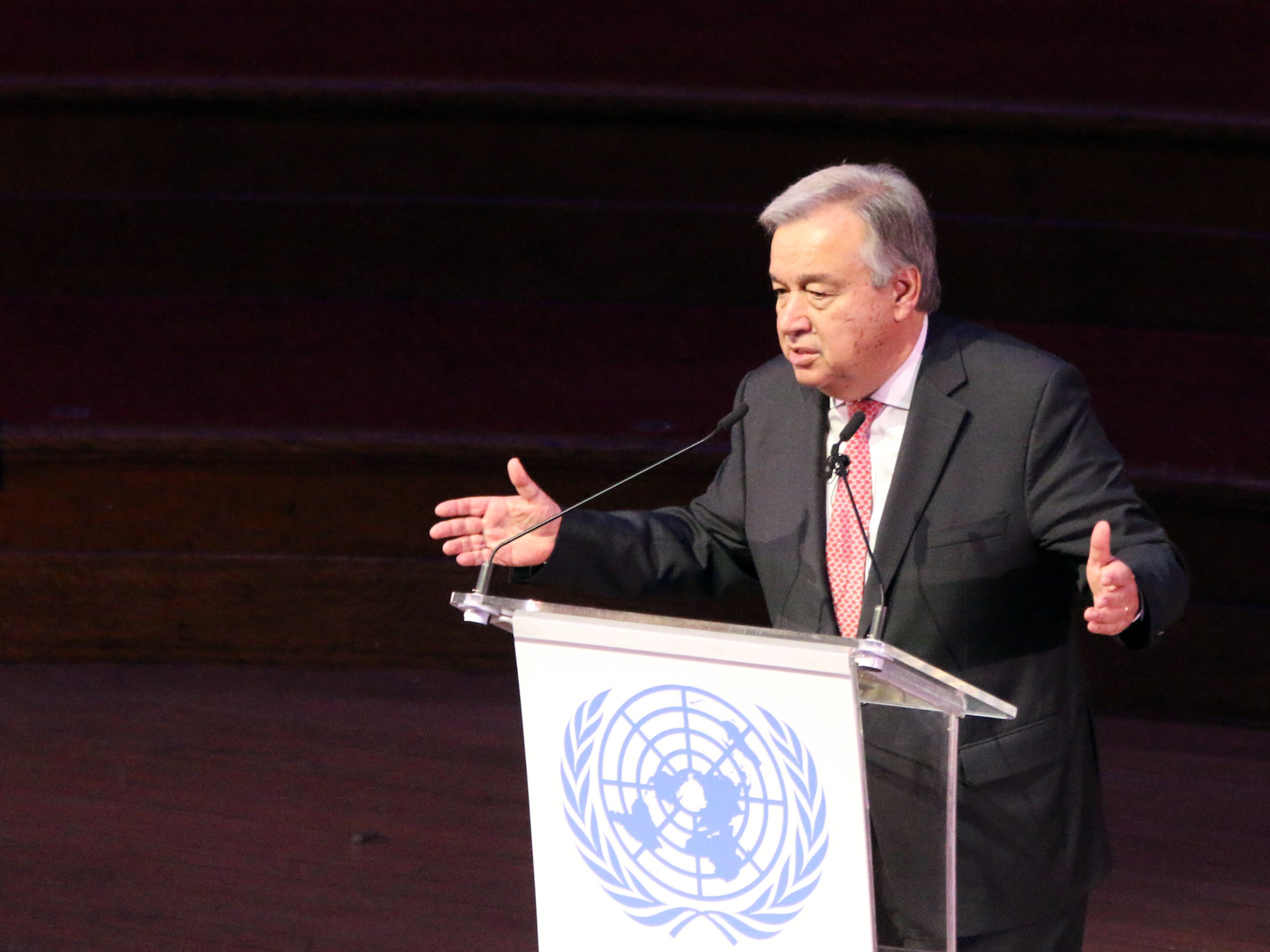 U.N. Secretary-General Antonio Guterres. Image courtesy International Maritime Organization / CC BY 2.0. 2017.