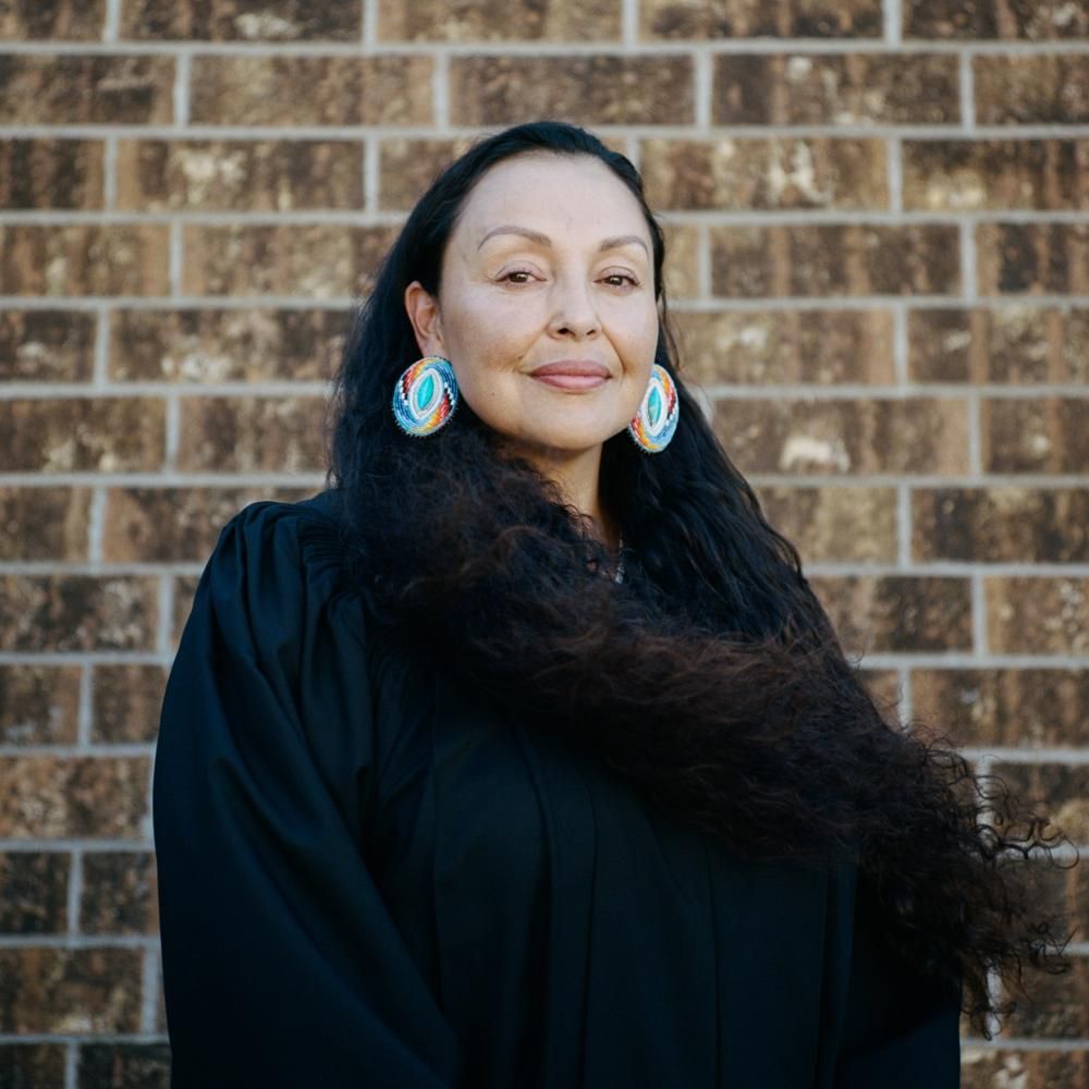 Stacie Smith is the elected chief judge for the Fort Peck tribes. Fort Peck was one of the five pilot tribes across the whole nation to enact the Violence Against Women Act. Image by Sara Hylton. United States, 2019.