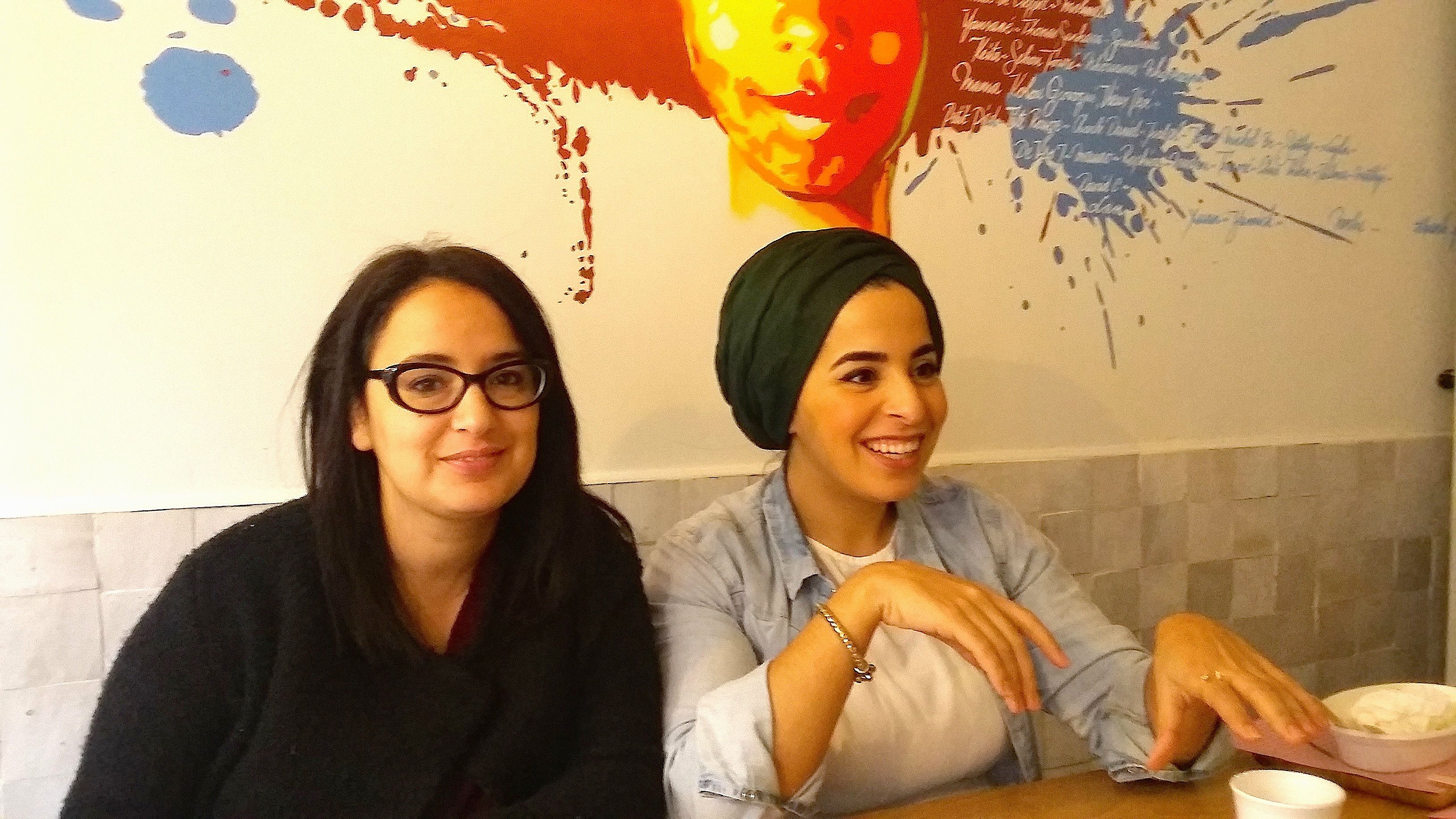 Malikka Bouaissa (left) and Assia Missaoui
