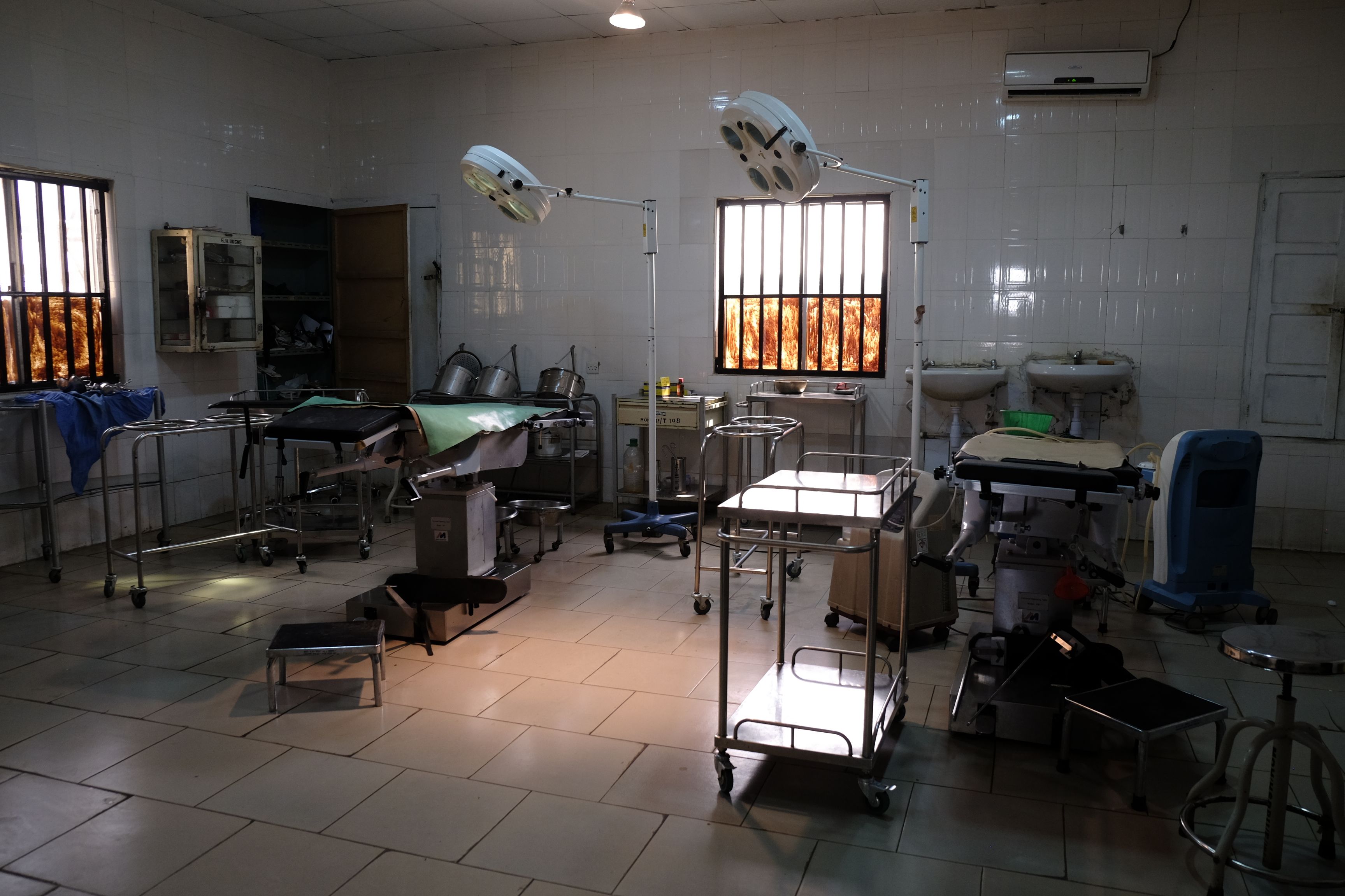 The operating theater at the Okene Zonal Hospital in Kogi State, Nigeria. Image by T.R. Goldman. Nigeria, 2017.