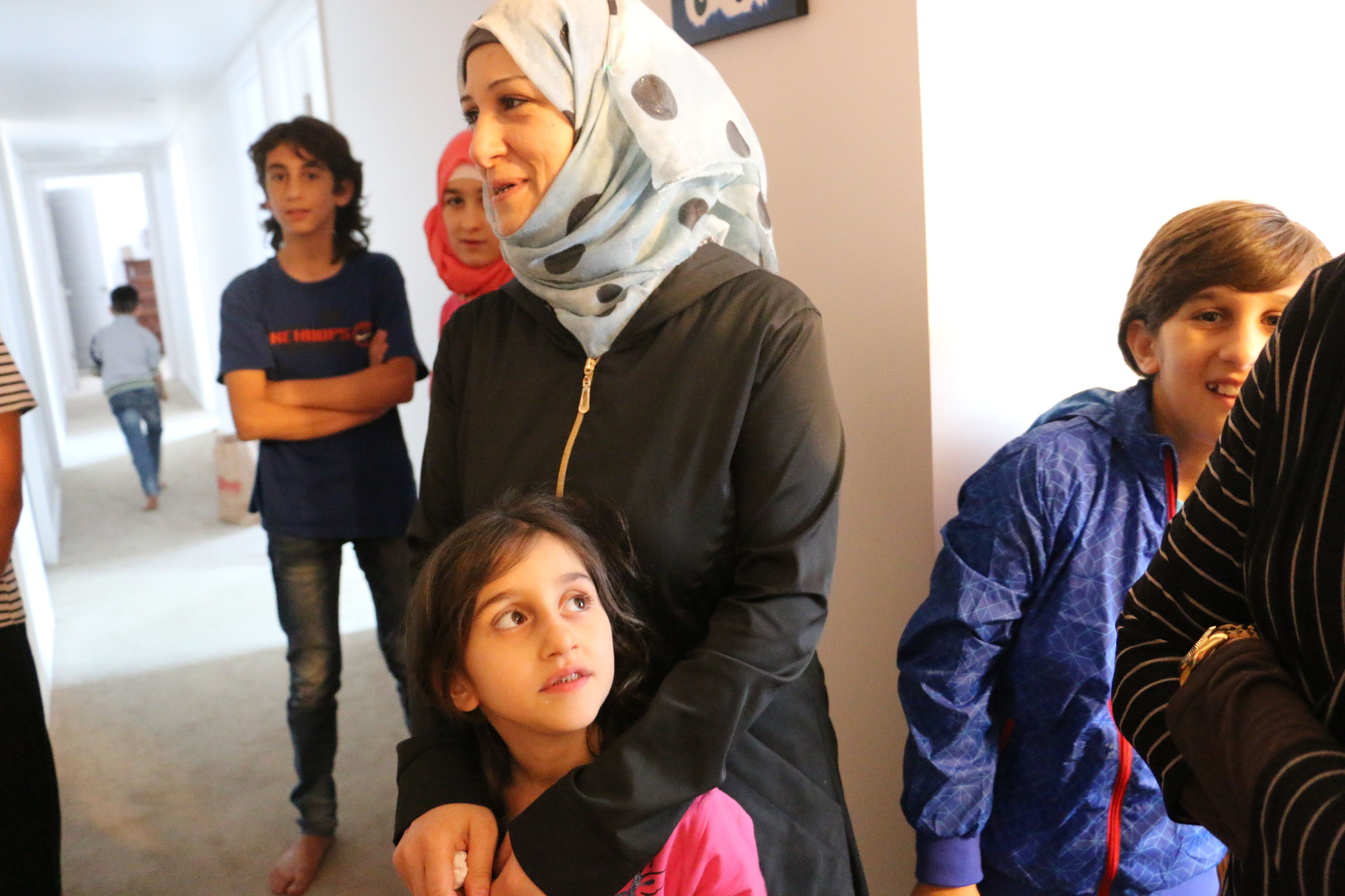 Ghazweh and her family of seven are thrilled to quickly move into a new home