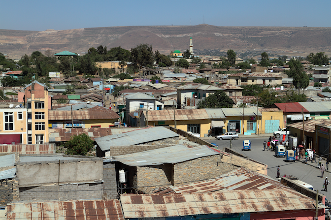 A market in Mekele, the capital of Ethiopia's Tigray region. Image by hecke61 / Shutterstock. Ethiopia, 2012.
