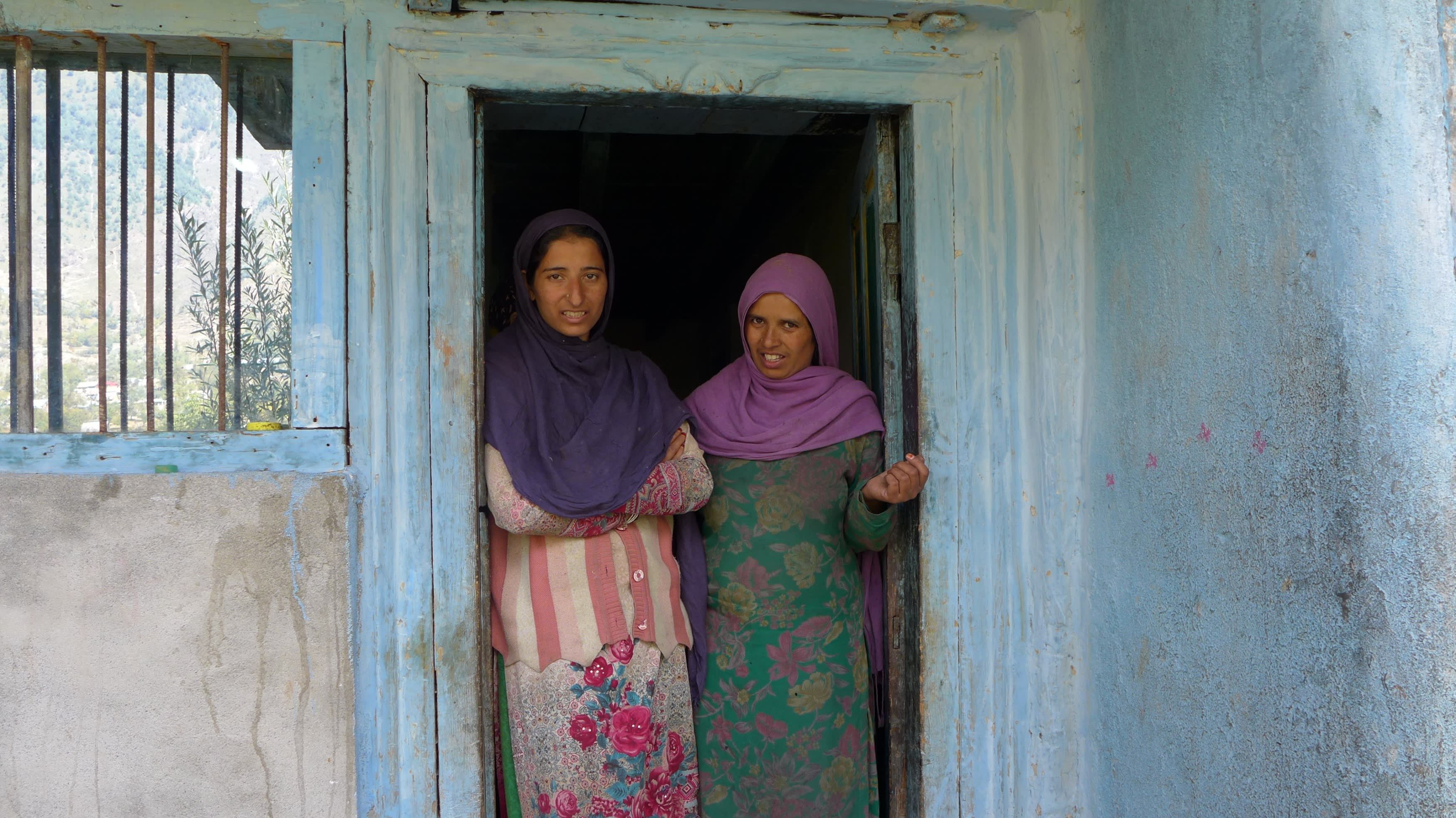 Members of Jammu and Kashmir's Gujjar-Bakerwal ethnic group, Najma Jan and Tahira Akhter say that birth control in their community has such a stigma attached to it that they are unable to raise the subject even with their husbands. Image by Safina Nabi. Kashmir, 2020.
