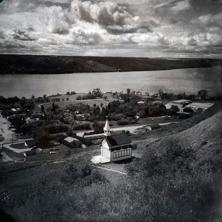 This picturesque little village is Lebret, Saskatchewan, home to the Qu’Appelle Indian Residential School, which operated under the federal government and Catholic Church from 1884–1969, and under the governance of the Star Blanket Cree Nation from 1973–1998. While most of the original school structures have been demolished, one building remains, visible on the far right side of the photo. Image by Daniella Zalcman. Canada, 2015.