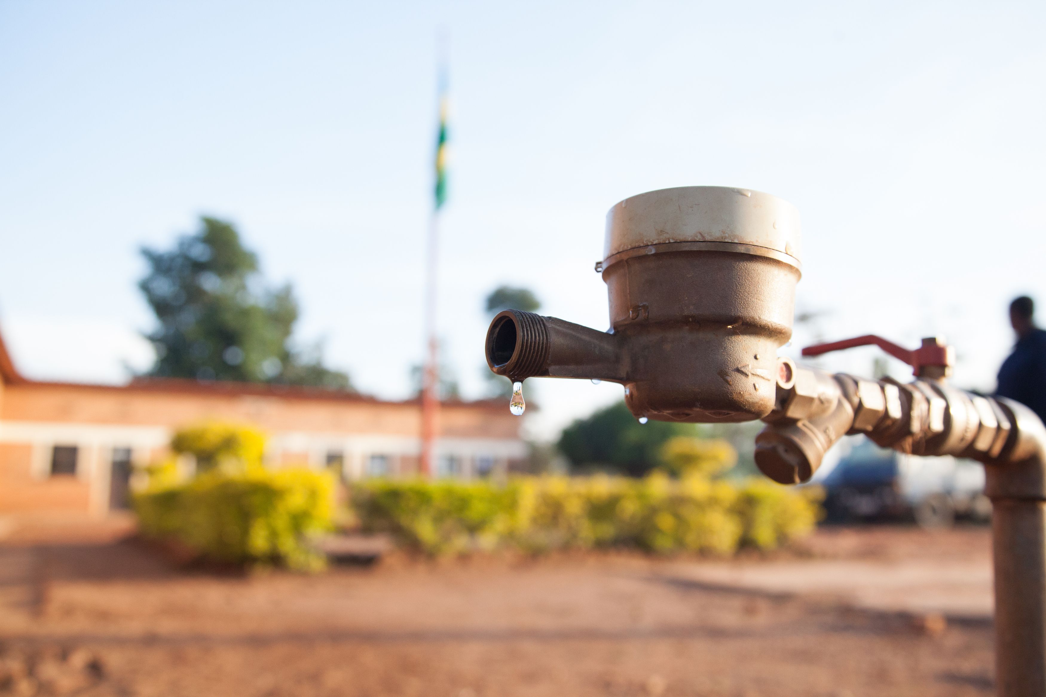 A water tap in Rwanda. Image by  A'Melody Lee / World Bank / CC. Rwanda, 2013.