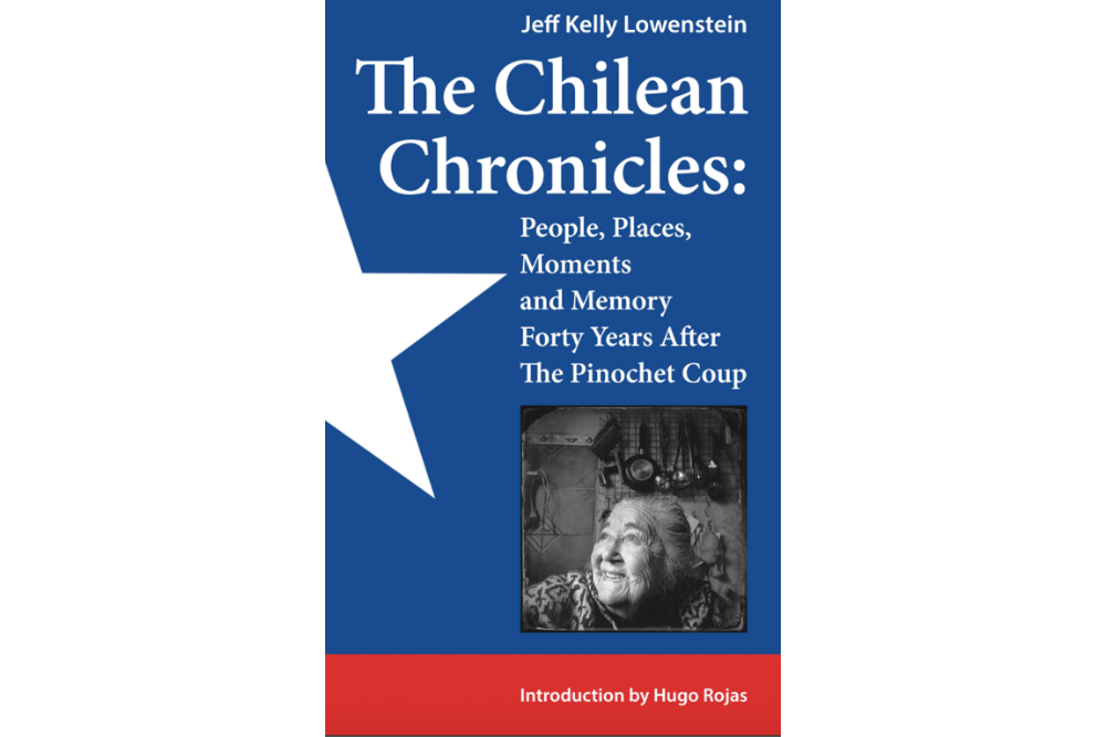 'The Chilean Chronicles: Moments and Memory Forty Years After The Pinochet Coup' book cover with photo from reporting project. Image by Jon Lowenstein. Chile, 2013.