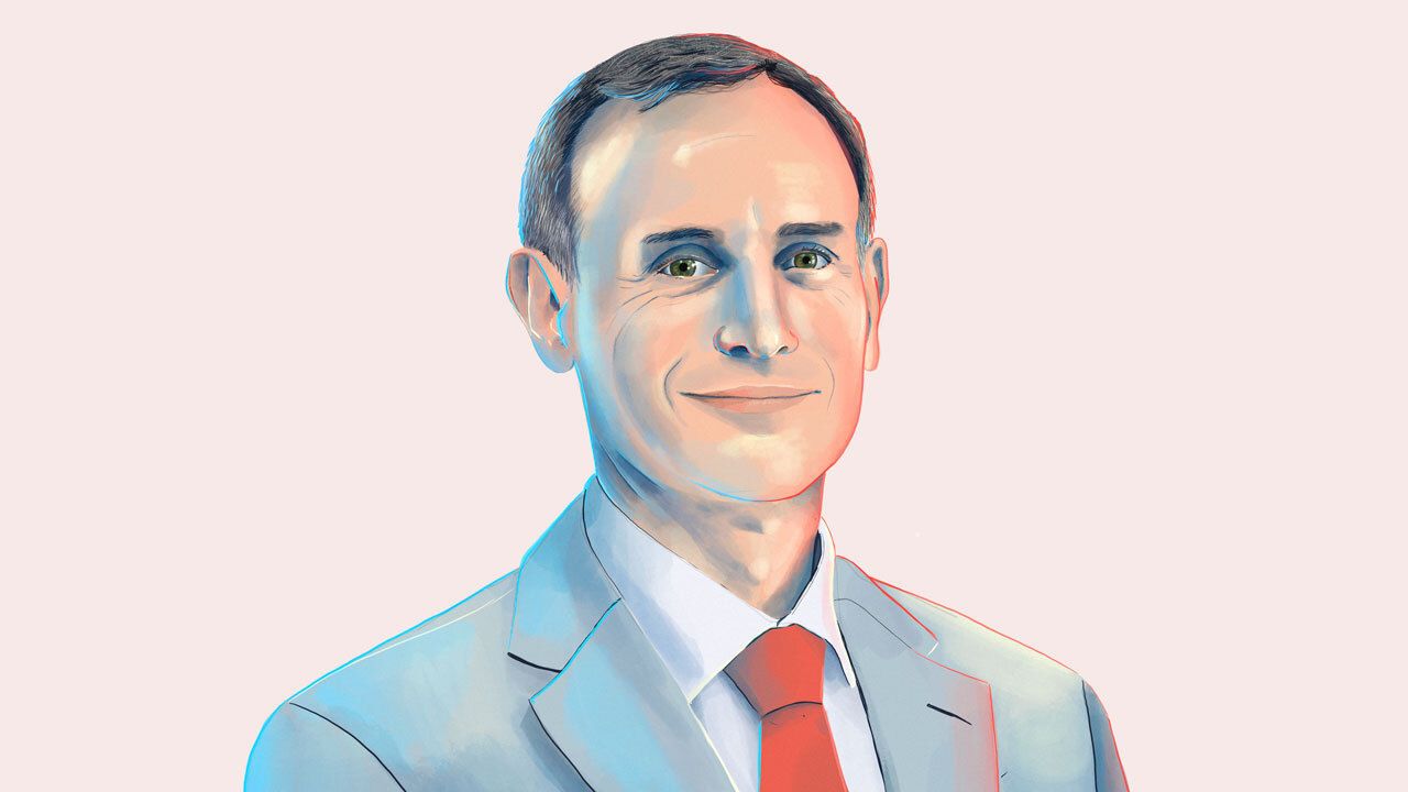 “The mission calls me and until I deliver results—I hope favorable—I cannot stop,” says Hugo López-Gatell Ramírez, Mexico’s undersecretary of prevention and health promotion. Illustration by Katty Huertas. 
